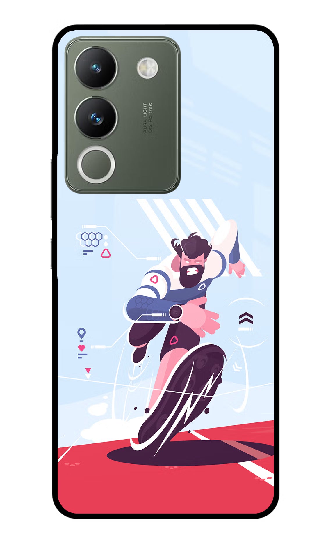 Run Pro Vivo Y200 5G Glass Case - Run Pro Vivo Y200 5G Glass Case Run Pro Vivo Y200 5G Glass Case