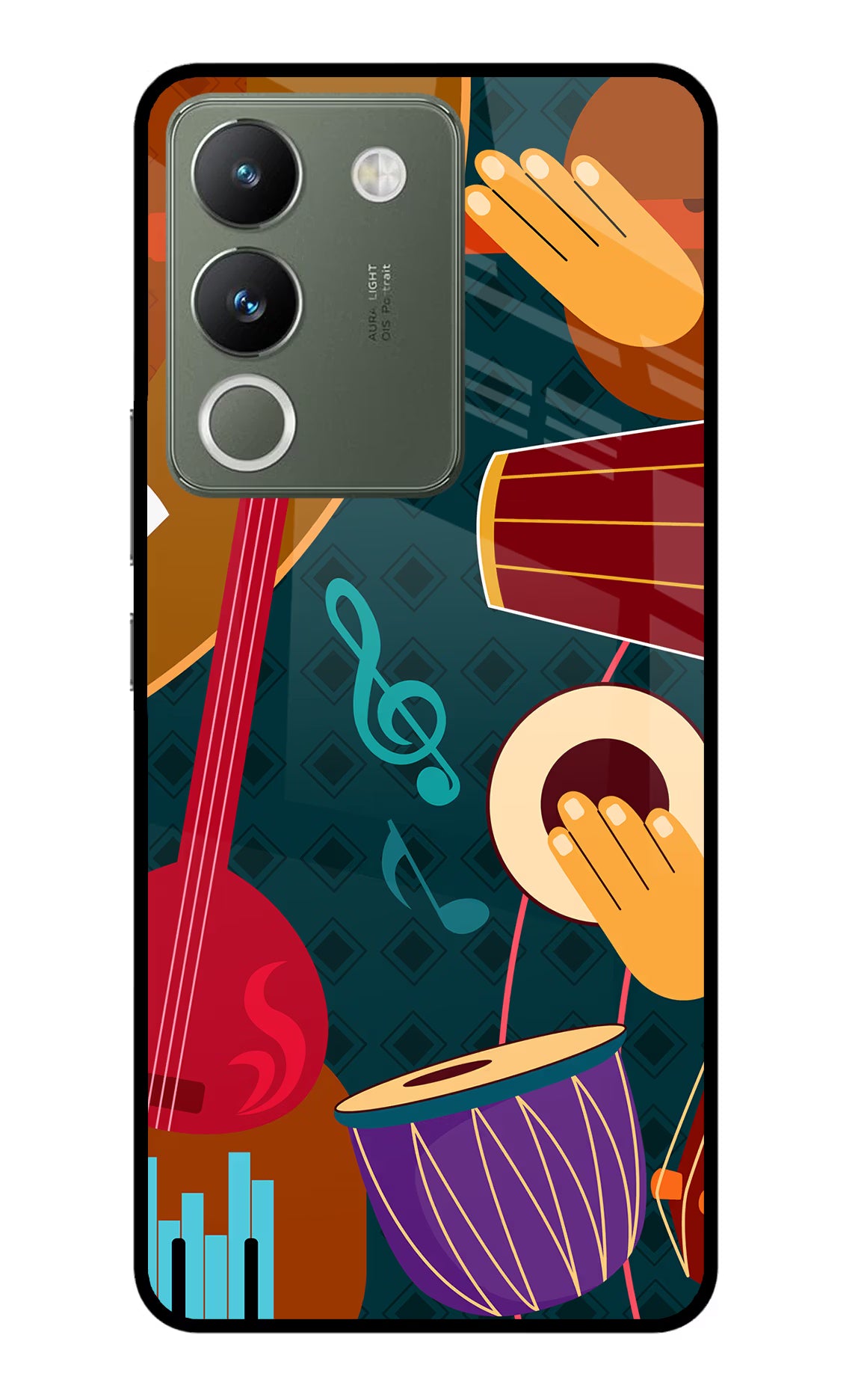 Music Instrument Vivo Y200 5G Glass Case - Music Instrument Vivo Y200 5G Glass Case Music Instrument Vivo Y200 5G Glass Case