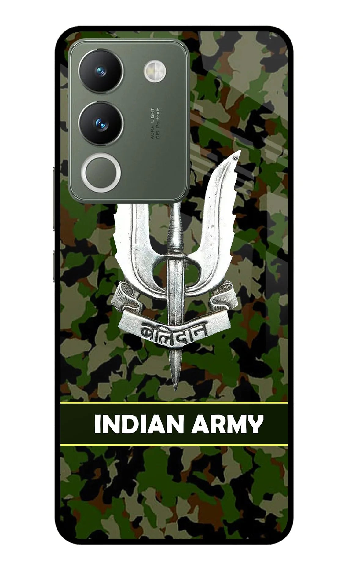 Balidan Indian Logo Vivo Y200 5G Glass Case - Balidan Indian Logo Vivo Y200 5G Glass Case Balidan Indian Logo Vivo Y200 5G Glass Case