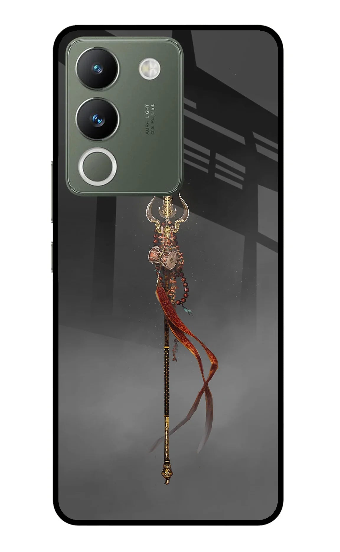 Shiv Trishul Vivo Y200 5G Glass Case - Shiv Trishul Vivo Y200 5G Glass Case Shiv Trishul Vivo Y200 5G Glass Case