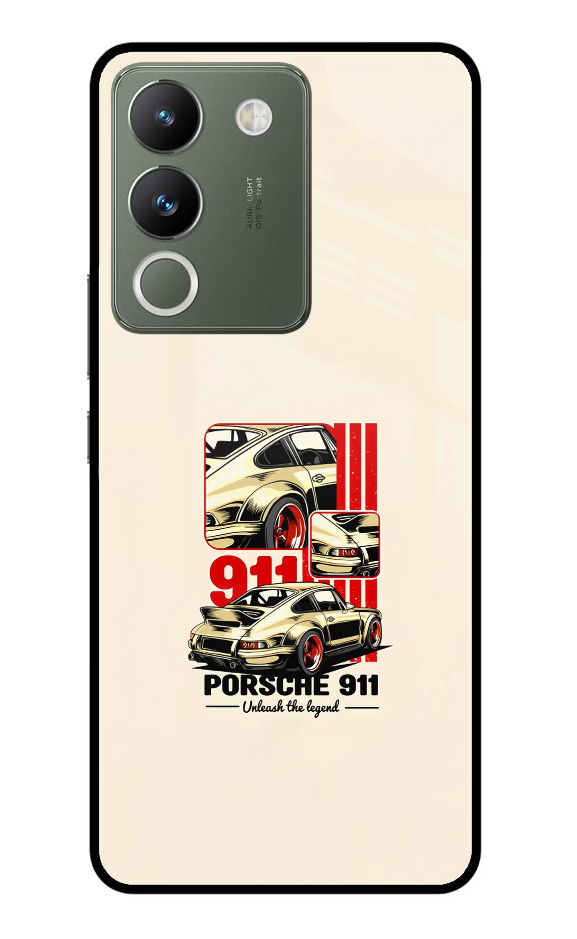Classic Porsche 911 Vivo Y200 5G Glass Case - Classic Porsche 911 Vivo Y200 5G Glass Case Classic Porsche 911 Vivo Y200 5G Glass Case