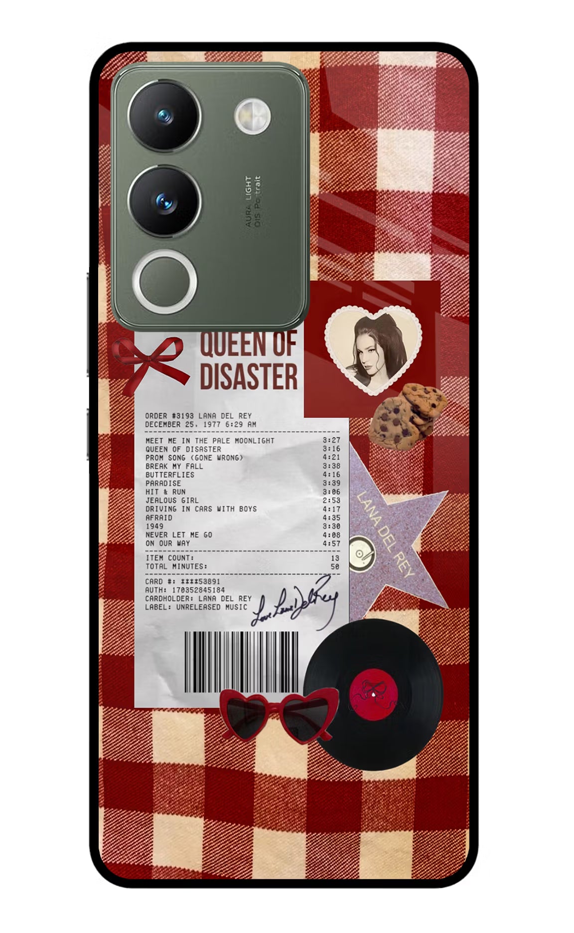 Queen of Disaster Vivo Y200 5G Glass Case - Queen of Disaster Vivo Y200 5G Glass Case Queen of Disaster Vivo Y200 5G Glass Case