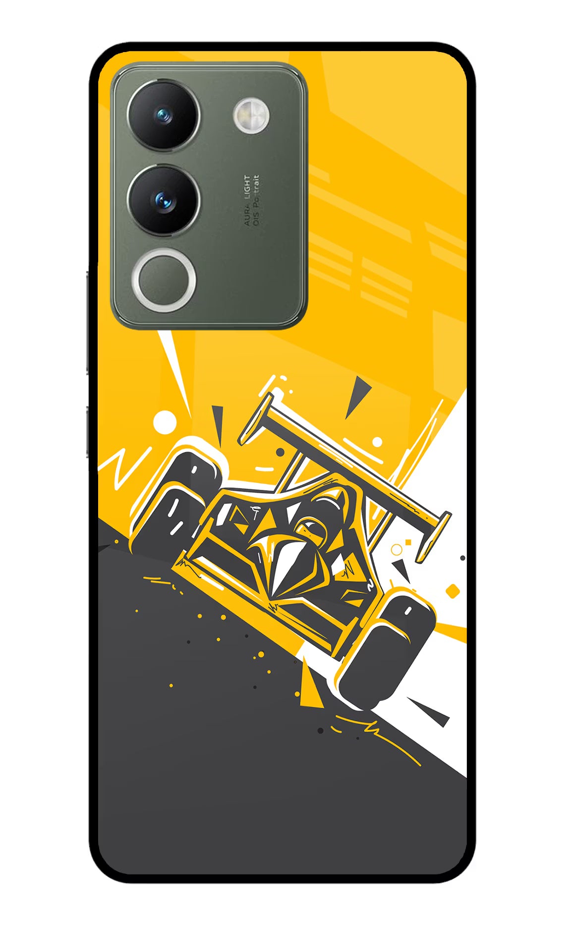 Track King Vivo Y200 5G Glass Case - Track King Vivo Y200 5G Glass Case Track King Vivo Y200 5G Glass Case