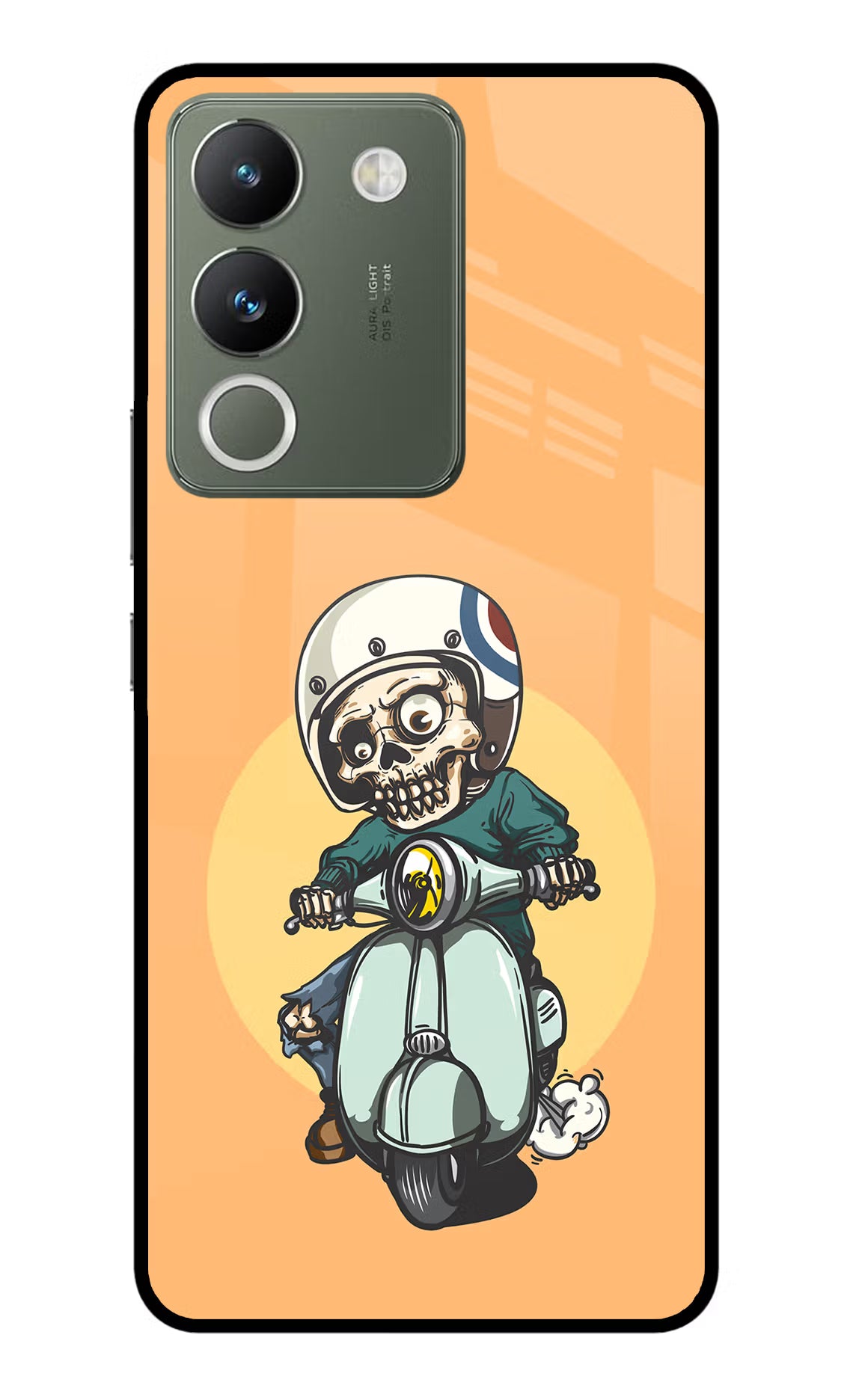 Undead Biker Vivo Y200 5G Glass Case - Undead Biker Vivo Y200 5G Glass Case Undead Biker Vivo Y200 5G Glass Case