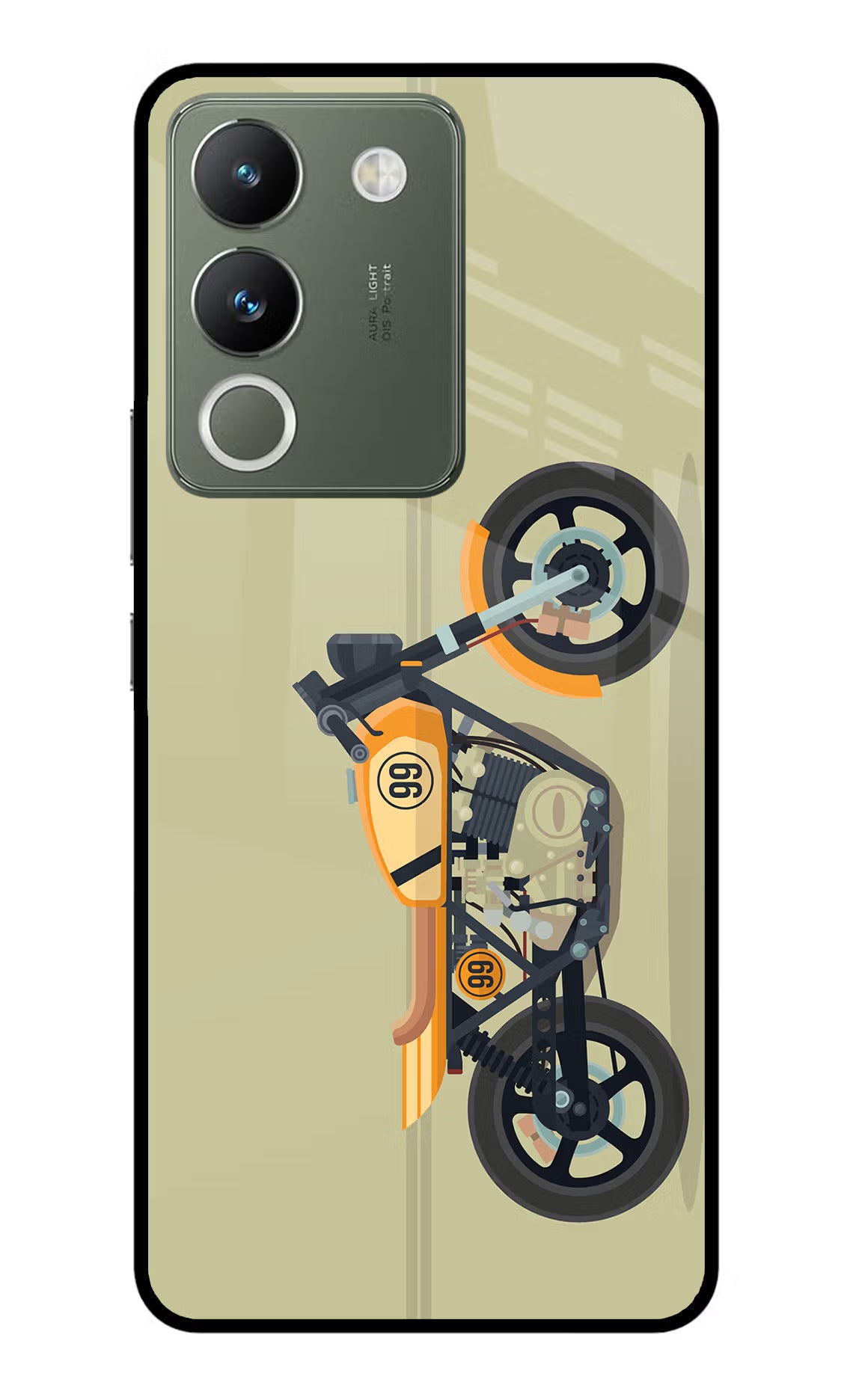 Vertical Speedster Vivo Y200 5G Glass Case - Vertical Speedster Vivo Y200 5G Glass Case Vertical Speedster Vivo Y200 5G Glass Case