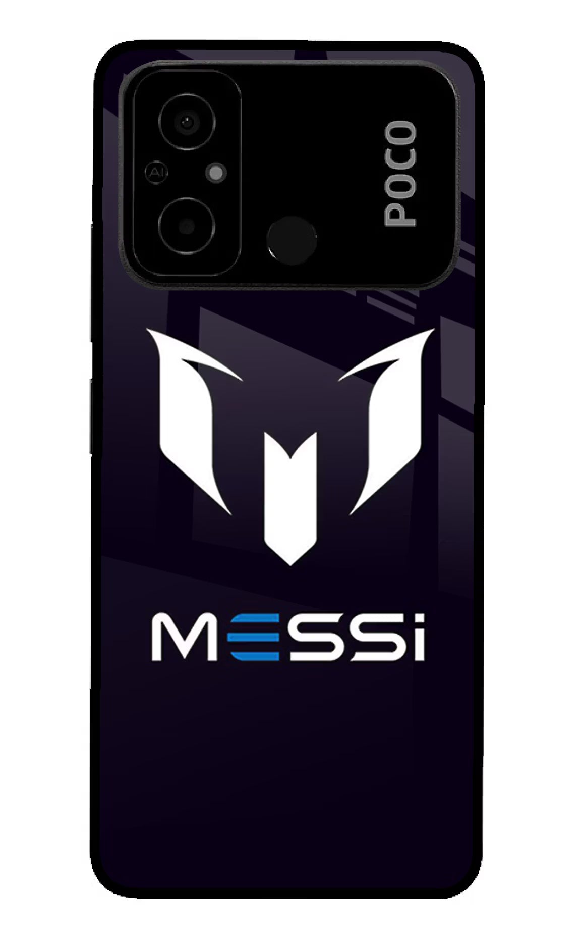 Messi Logo Poco C55 Glass Case - Messi Logo Poco C55 Glass Case Messi Logo Poco C55 Glass Case