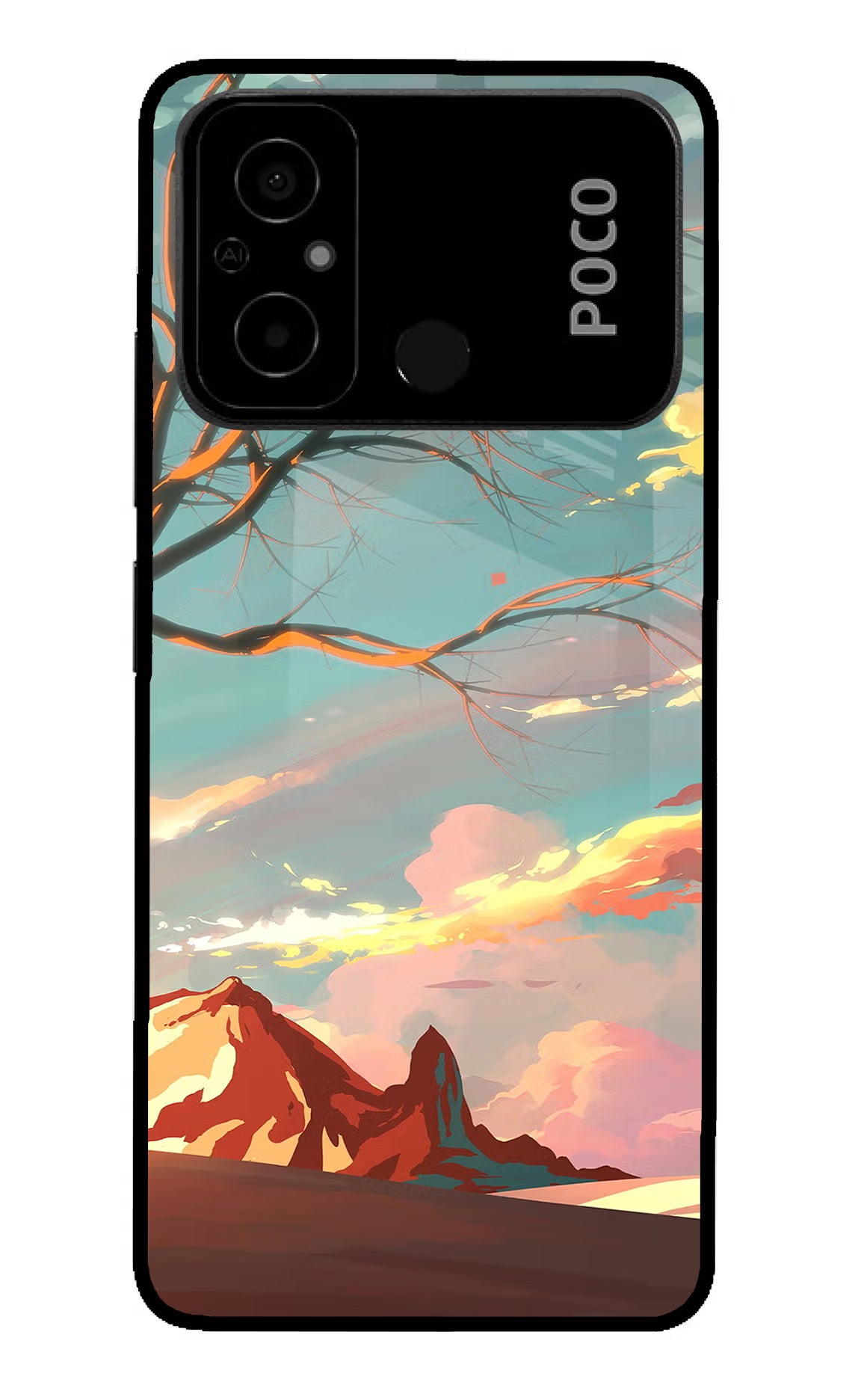 Scenery Poco C55 Glass Case - Scenery Poco C55 Glass Case Scenery Poco C55 Glass Case