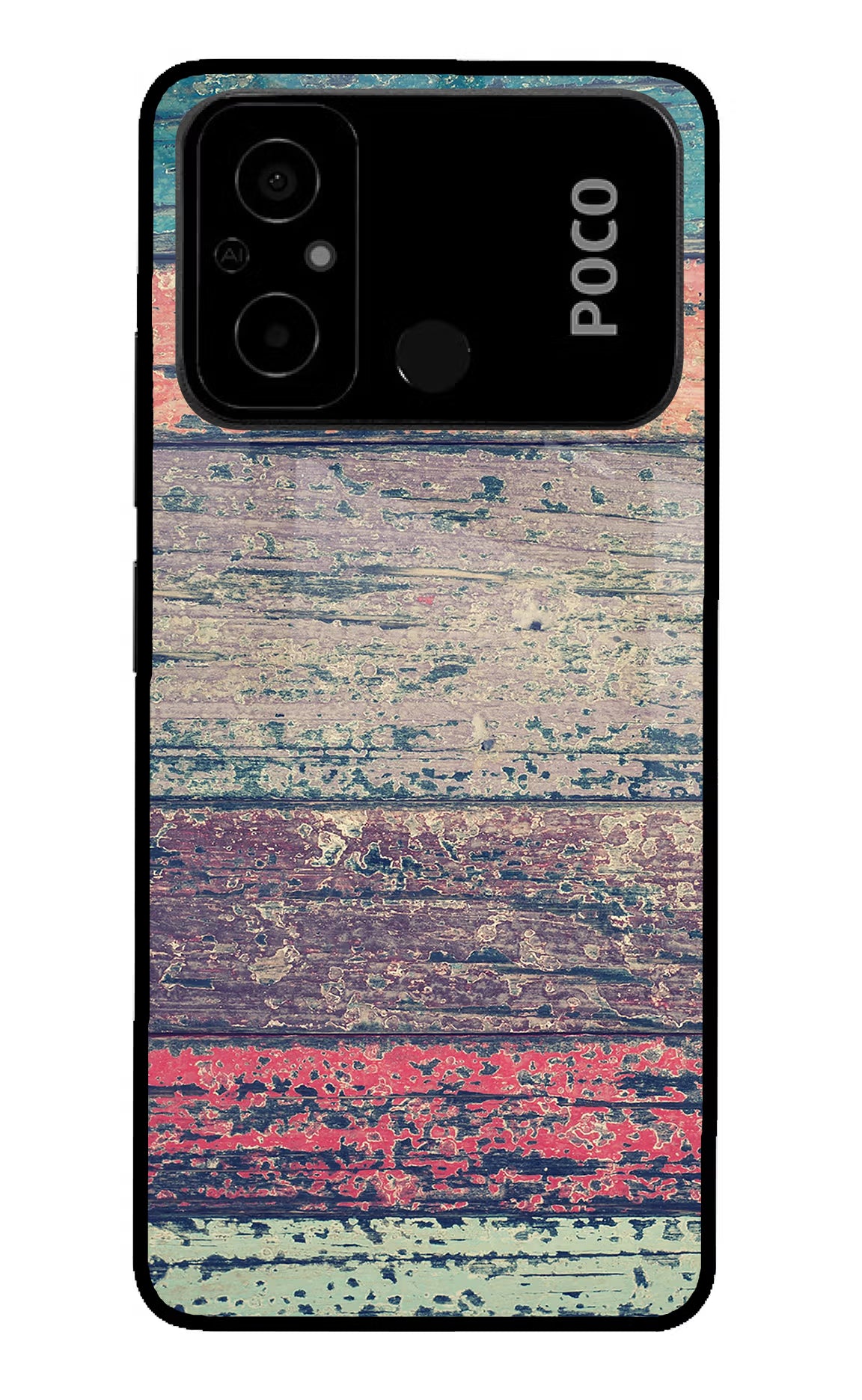 Colourful Wall Poco C55 Glass Case - Colourful Wall Poco C55 Glass Case Colourful Wall Poco C55 Glass Case