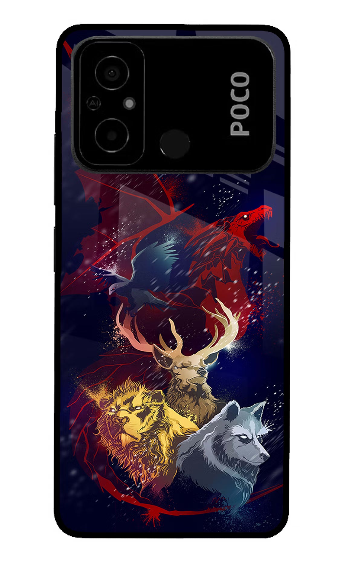 Game Of Thrones Poco C55 Glass Case - Game Of Thrones Poco C55 Glass Case Game Of Thrones Poco C55 Glass Case