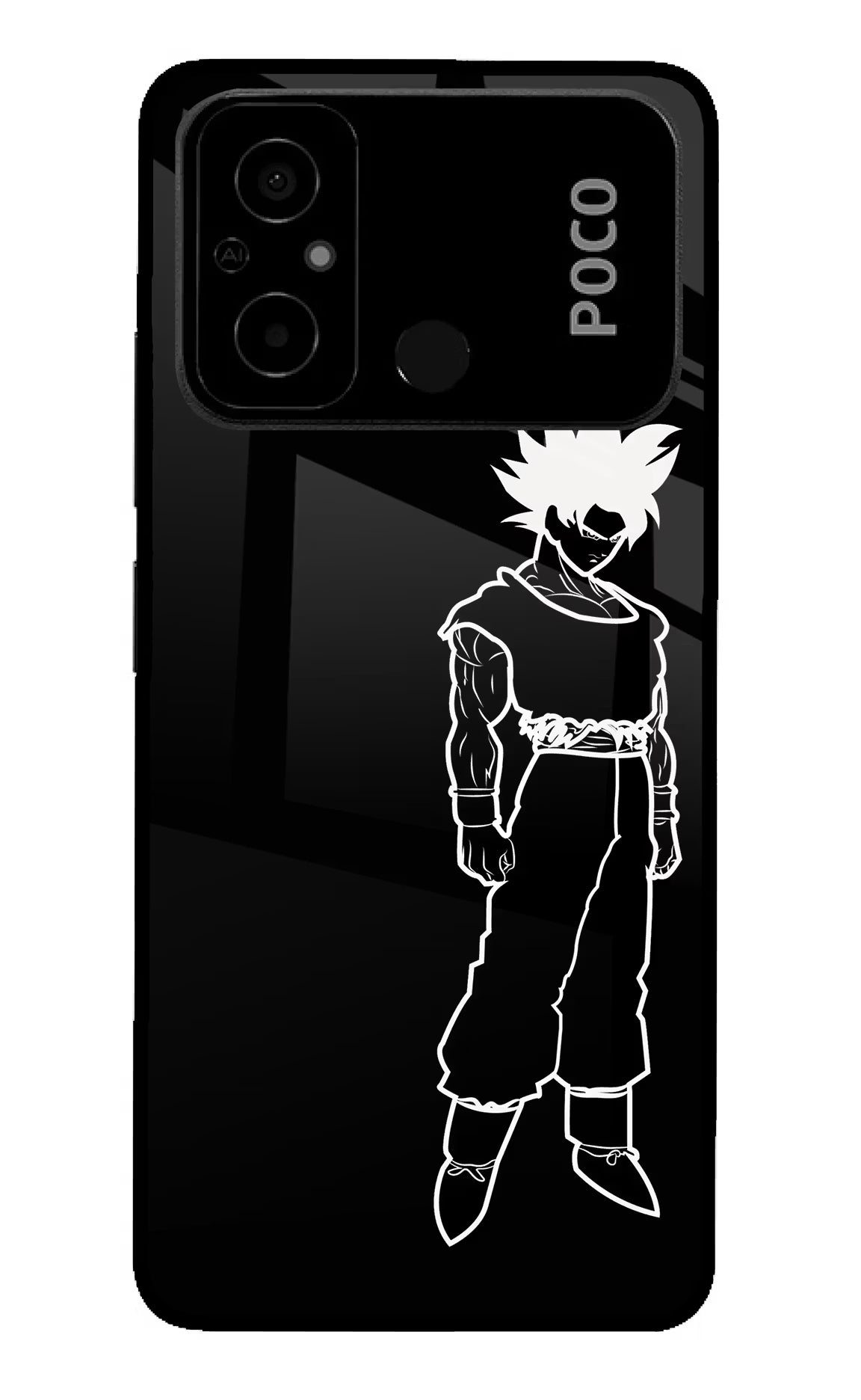 DBS Character Poco C55 Glass Case - DBS Character Poco C55 Glass Case DBS Character Poco C55 Glass Case