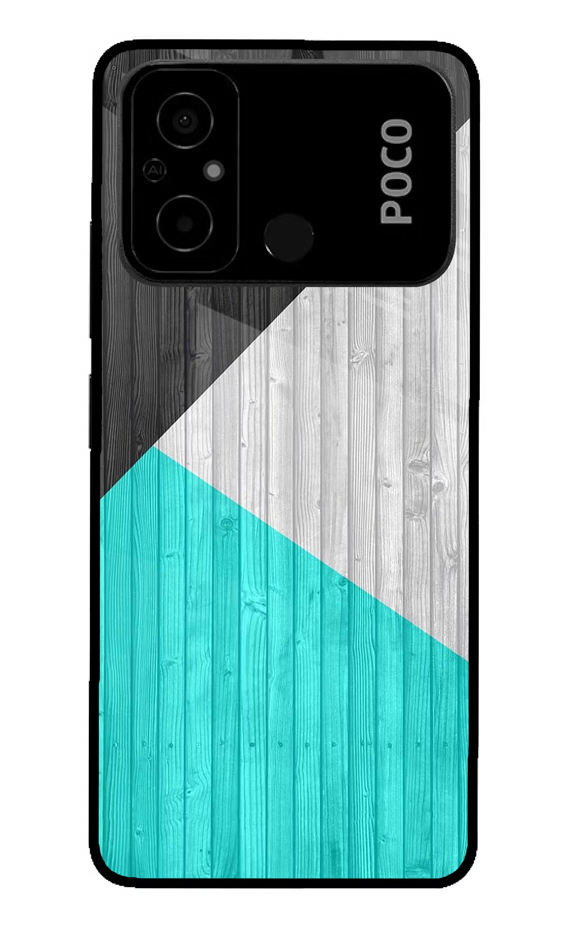 Wooden Abstract Poco C55 Glass Case - Wooden Abstract Poco C55 Glass Case Wooden Abstract Poco C55 Glass Case