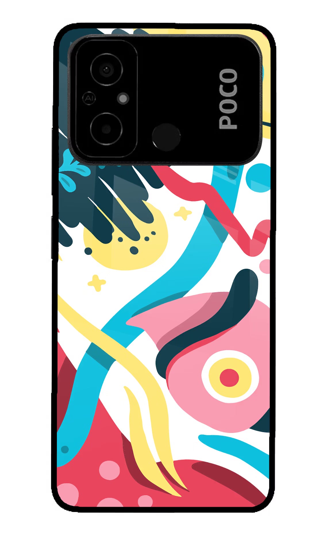 Trippy Poco C55 Glass Case - Trippy Poco C55 Glass Case Trippy Poco C55 Glass Case
