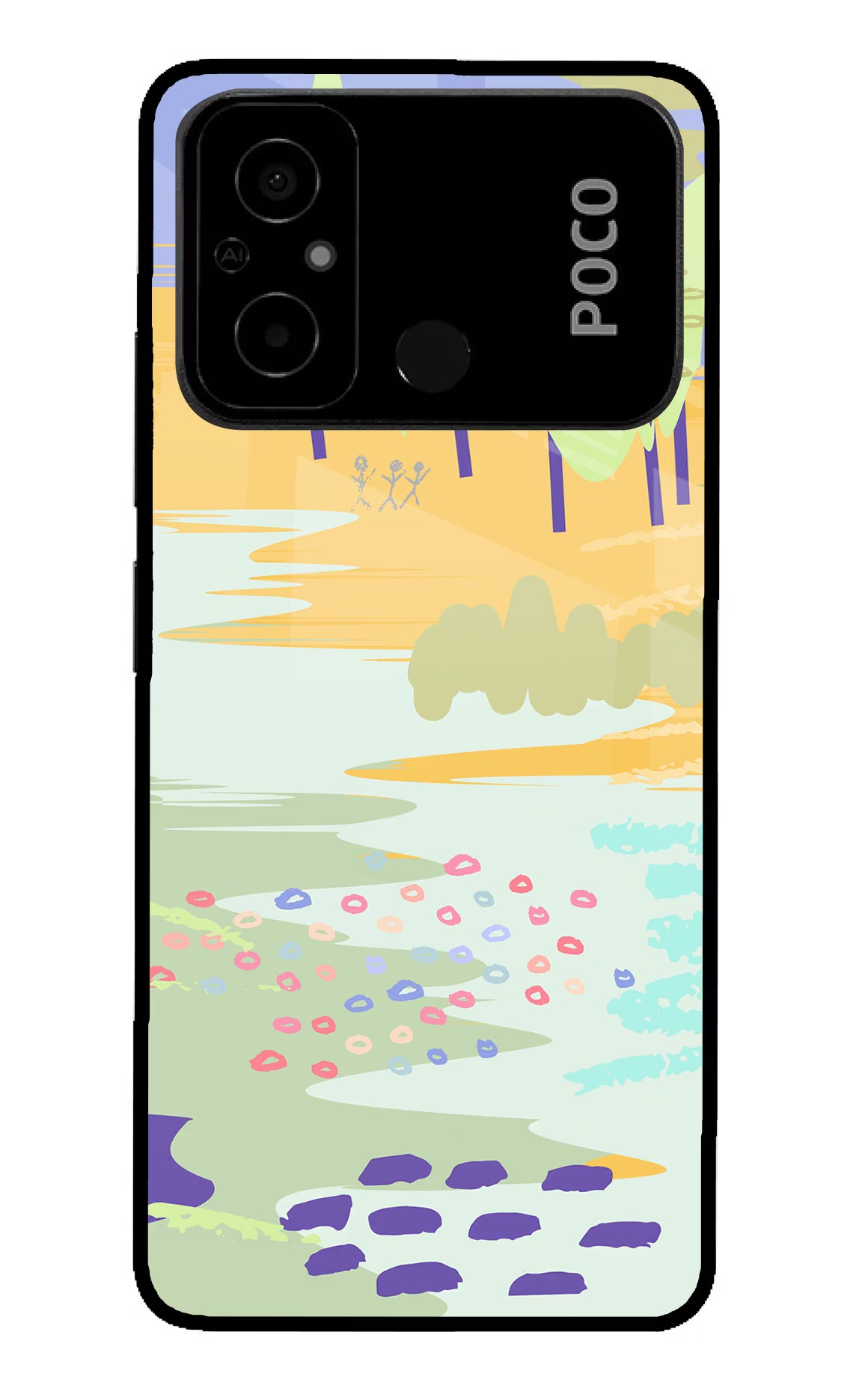 Scenery Poco C55 Glass Case - Scenery Poco C55 Glass Case Scenery Poco C55 Glass Case