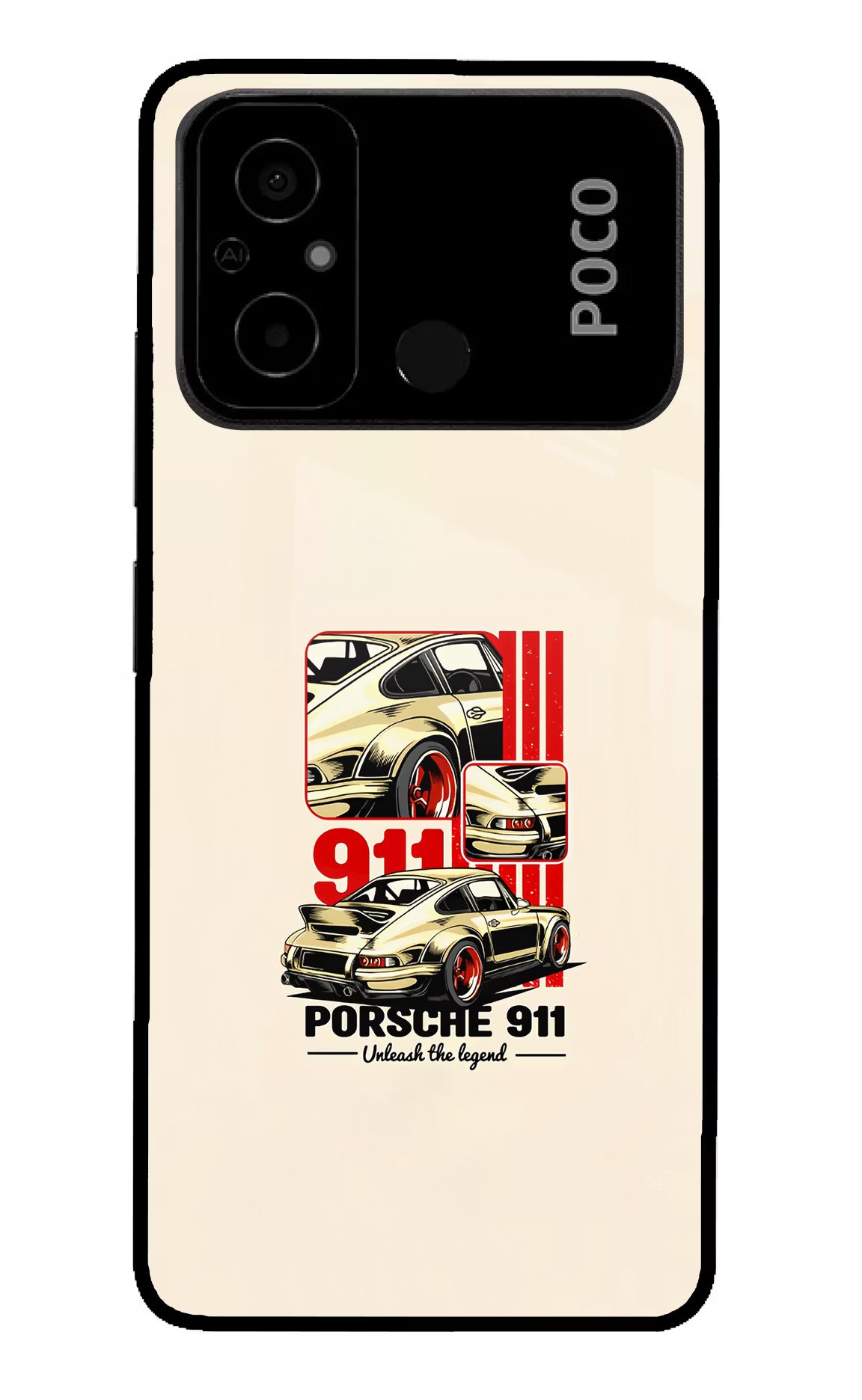 Classic Porsche 911 Poco C55 Glass Case - Classic Porsche 911 Poco C55 Glass Case Classic Porsche 911 Poco C55 Glass Case