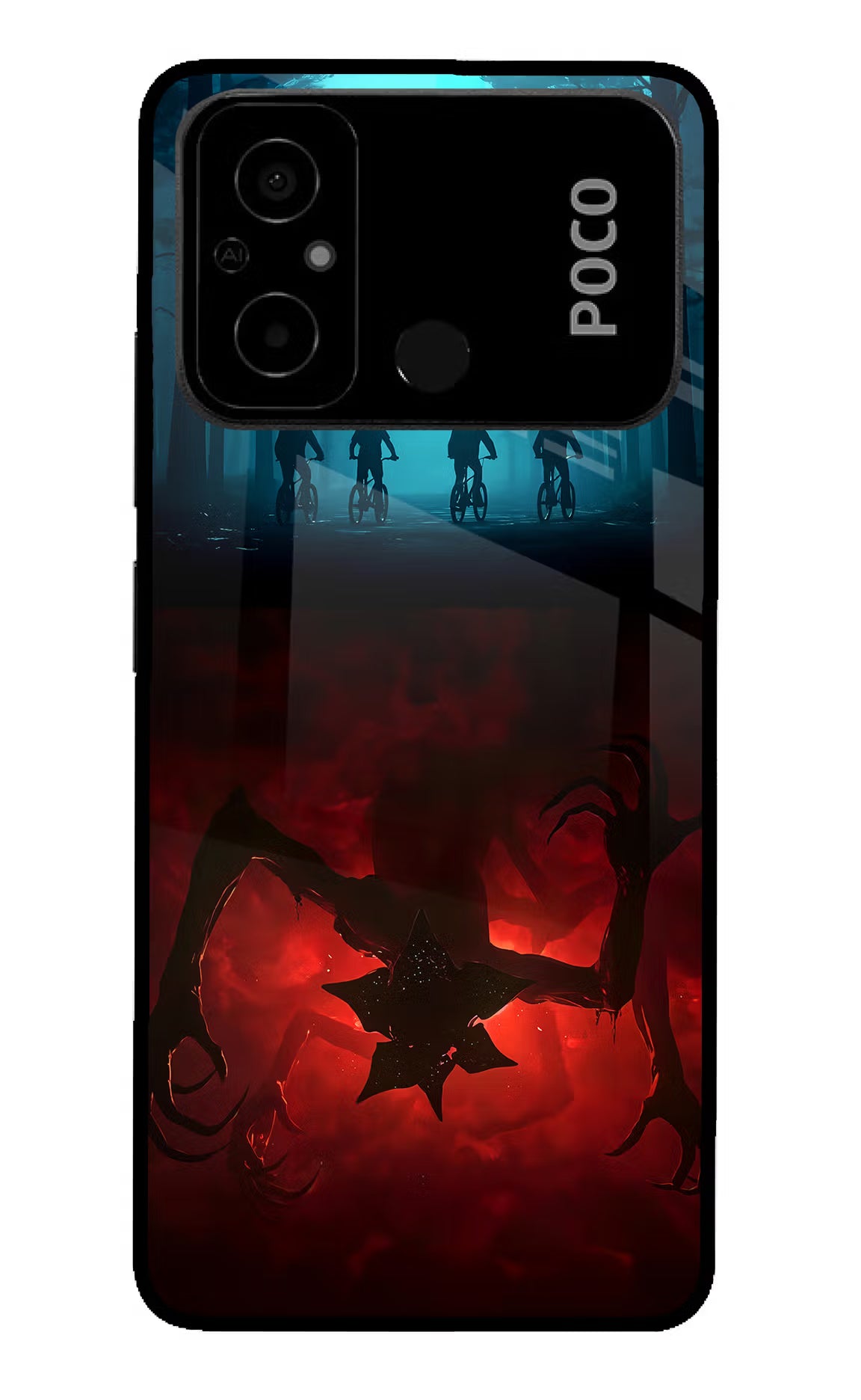 Ordinary Things Downside Up Poco C55 Glass Case - Ordinary Things Downside Up Poco C55 Glass Case Ordinary Things Downside Up Poco C55 Glass Case