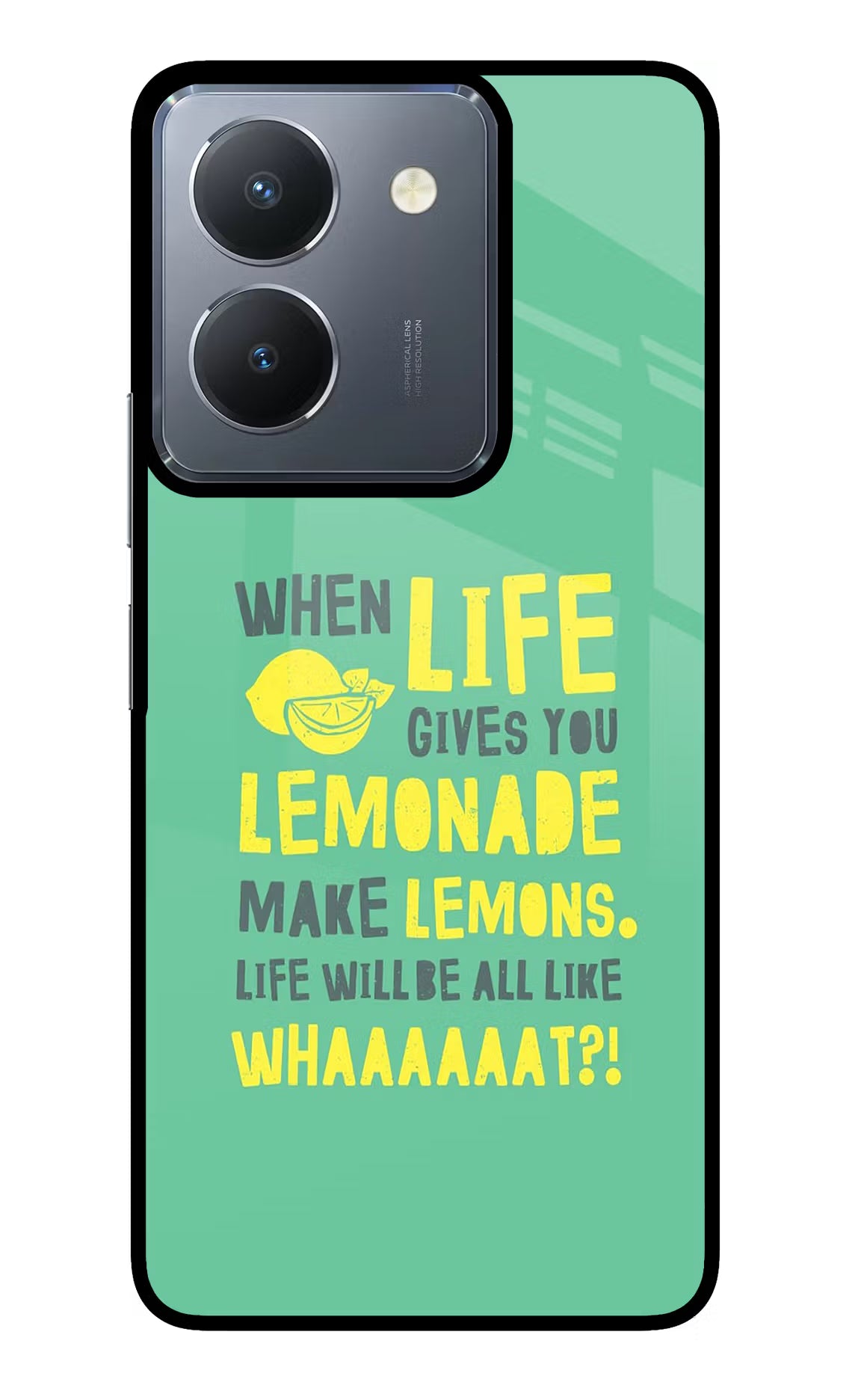 Quote Vivo Y36 Glass Case - Quote Vivo Y36 Glass Case Quote Vivo Y36 Glass Case