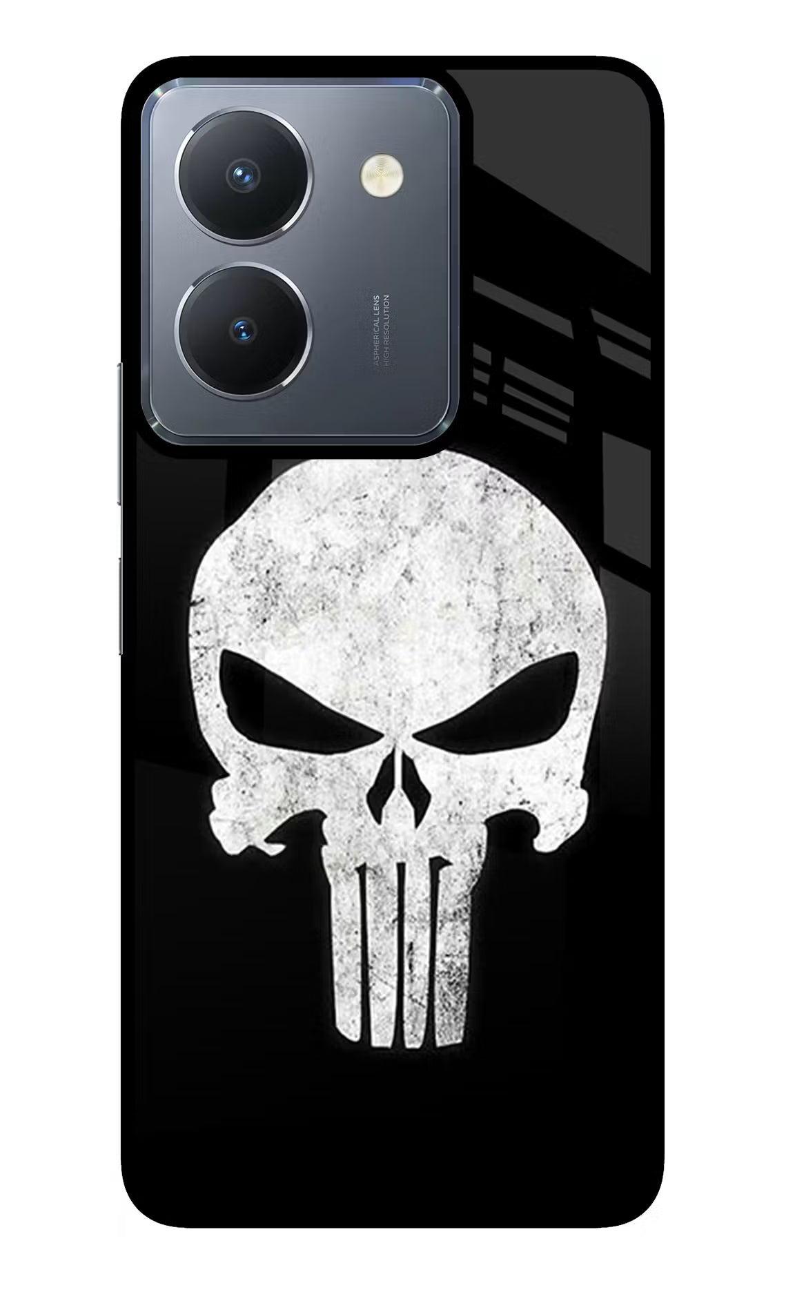 Punisher Skull Vivo Y36 Glass Case - Punisher Skull Vivo Y36 Glass Case Punisher Skull Vivo Y36 Glass Case