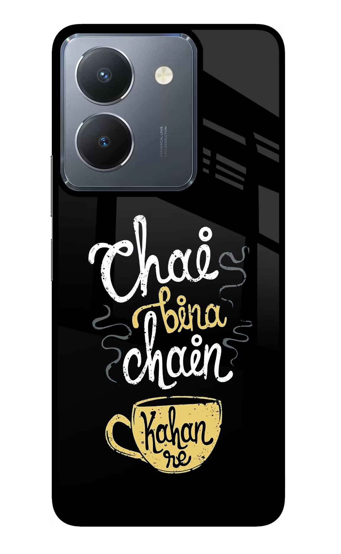 Chai Bina Chain Kaha Re Vivo Y36 Glass Case - Chai Bina Chain Kaha Re Vivo Y36 Glass Case Chai Bina Chain Kaha Re Vivo Y36 Glass Case