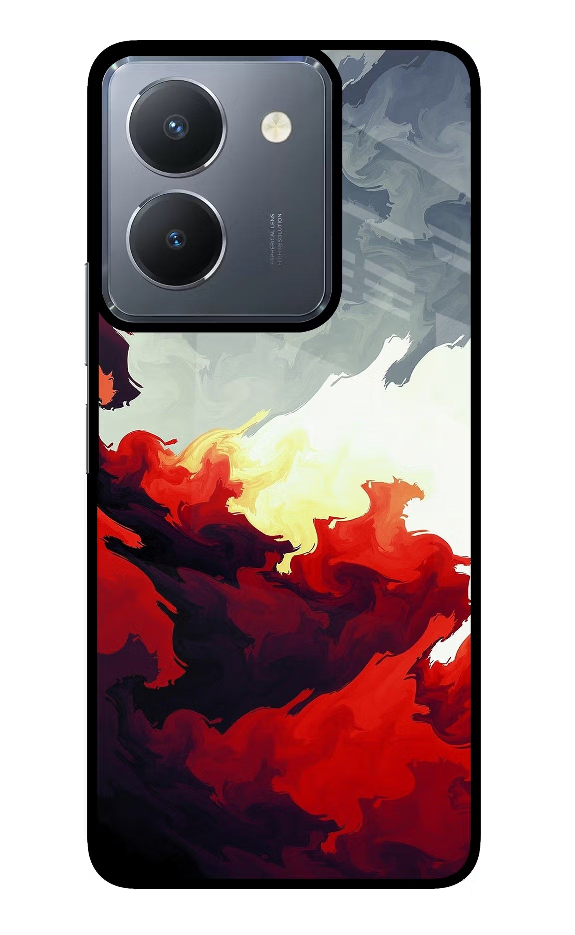 Fire Cloud Vivo Y36 Glass Case - Fire Cloud Vivo Y36 Glass Case Fire Cloud Vivo Y36 Glass Case