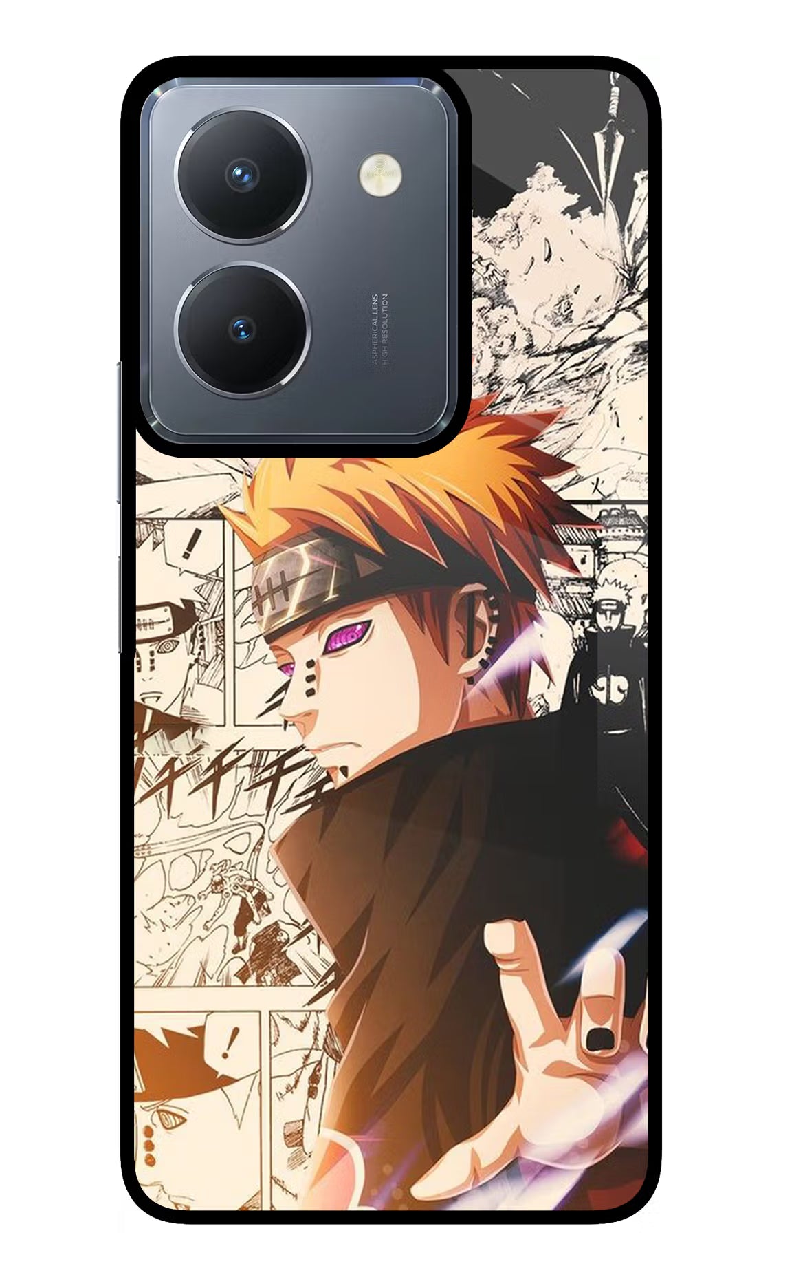 Pain Anime Vivo Y36 Glass Case - Pain Anime Vivo Y36 Glass Case Pain Anime Vivo Y36 Glass Case