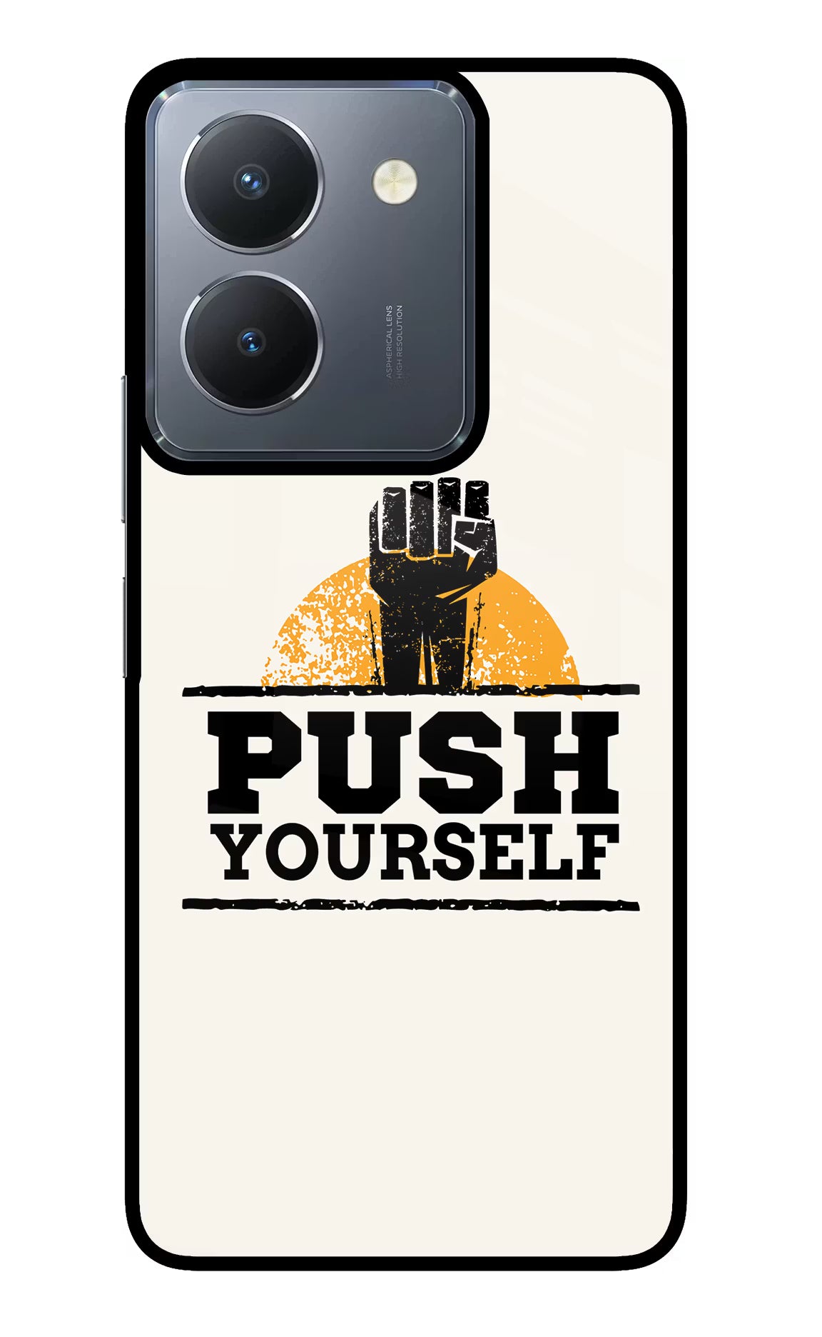 Push Yourself Vivo Y36 Glass Case - Push Yourself Vivo Y36 Glass Case Push Yourself Vivo Y36 Glass Case