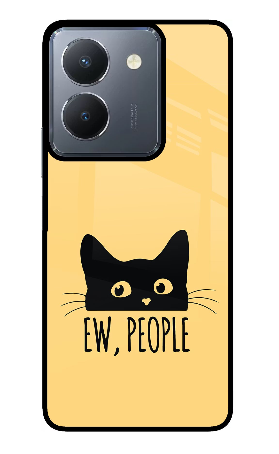 Ew People Catitude Vivo Y36 Glass Case - Ew People Catitude Vivo Y36 Glass Case Ew People Catitude Vivo Y36 Glass Case