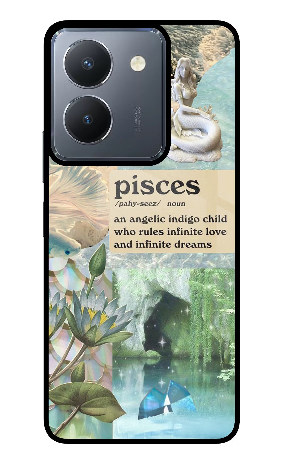 Pisces Zodiac Vivo Y36 Glass Case - Pisces Zodiac Vivo Y36 Glass Case Pisces Zodiac Vivo Y36 Glass Case