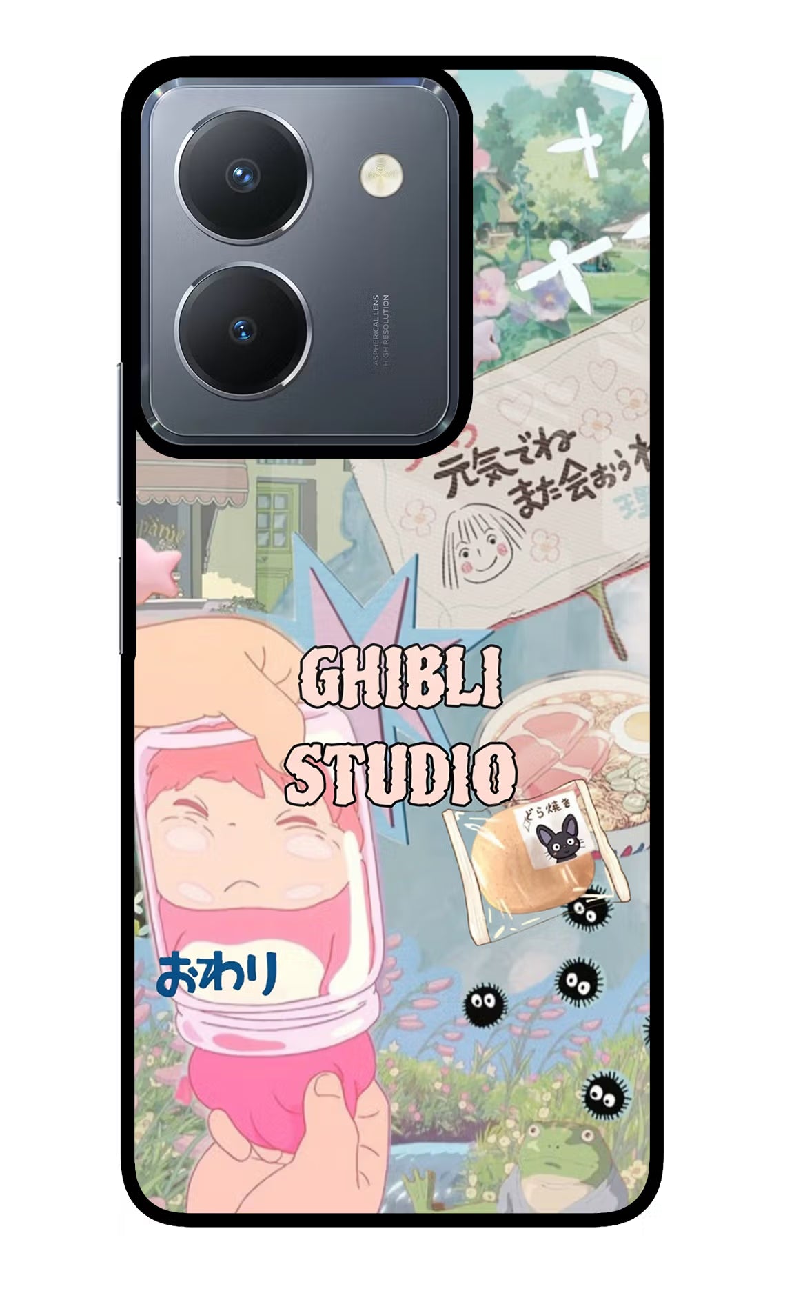 Studio Ghibli Vivo Y36 Glass Case - Studio Ghibli Vivo Y36 Glass Case Studio Ghibli Vivo Y36 Glass Case