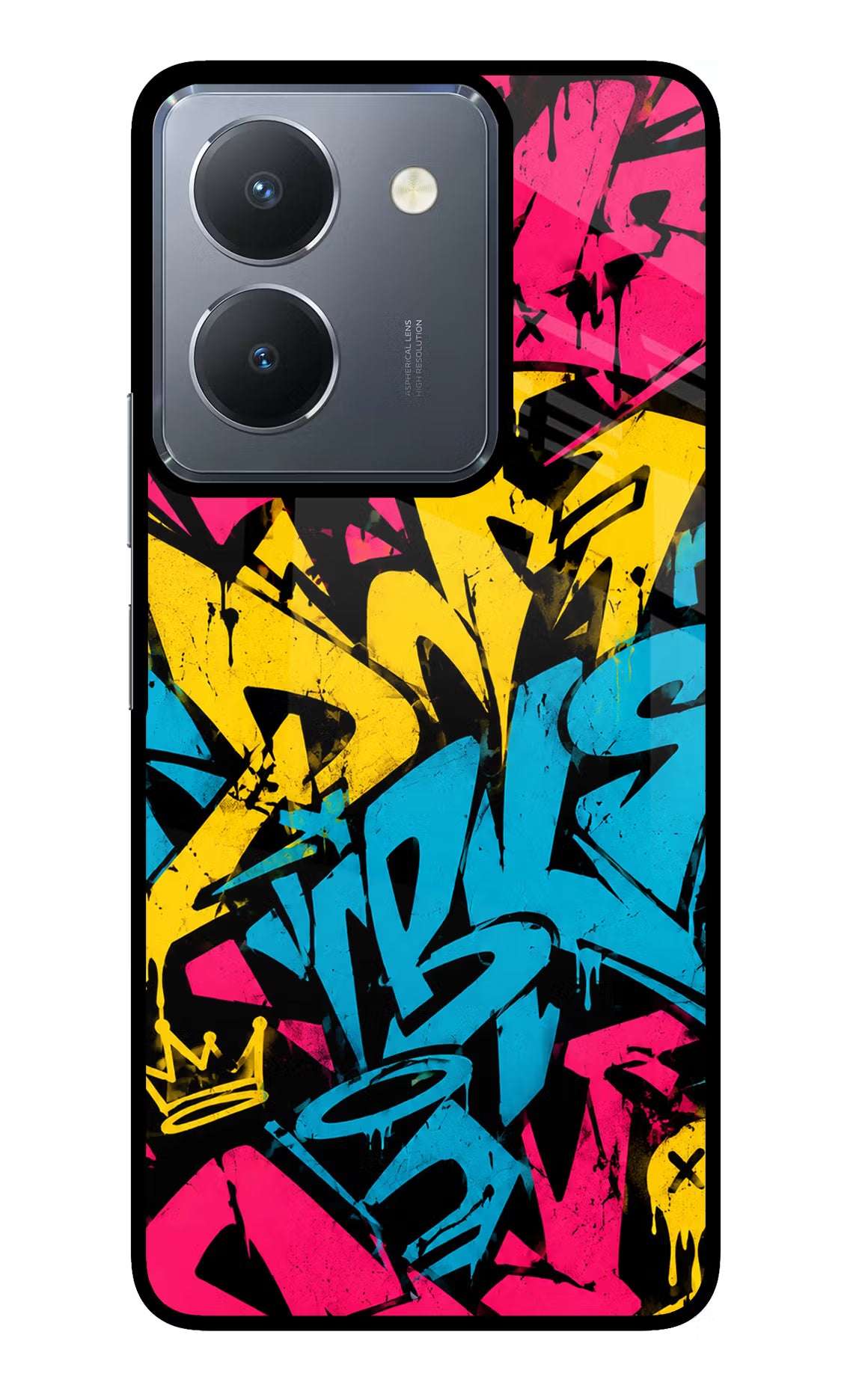Graffiti Vibe Vivo Y36 Glass Case - Graffiti Vibe Vivo Y36 Glass Case Graffiti Vibe Vivo Y36 Glass Case