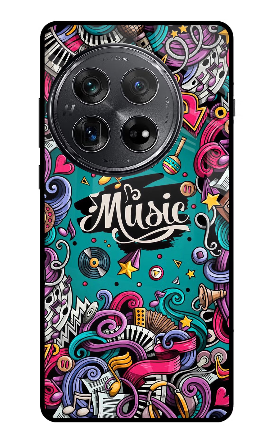 Music Graffiti Oneplus 12 Glass Case - Music Graffiti Oneplus 12 Glass Case Music Graffiti Oneplus 12 Glass Case
