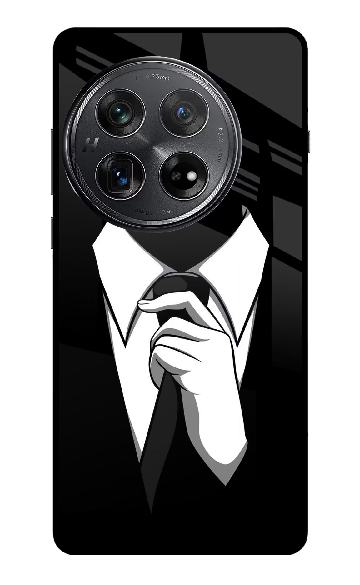 Black Tie Oneplus 12 Glass Case - Black Tie Oneplus 12 Glass Case Black Tie Oneplus 12 Glass Case