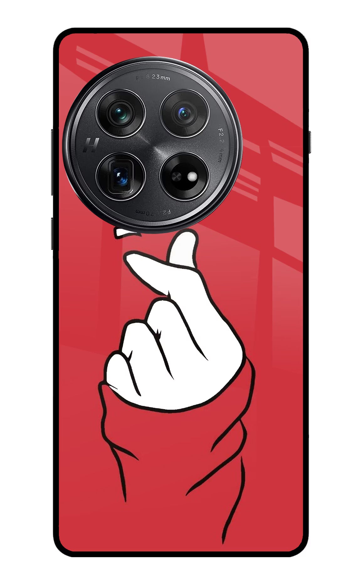 Korean Love Sign Oneplus 12 Glass Case - Korean Love Sign Oneplus 12 Glass Case Korean Love Sign Oneplus 12 Glass Case