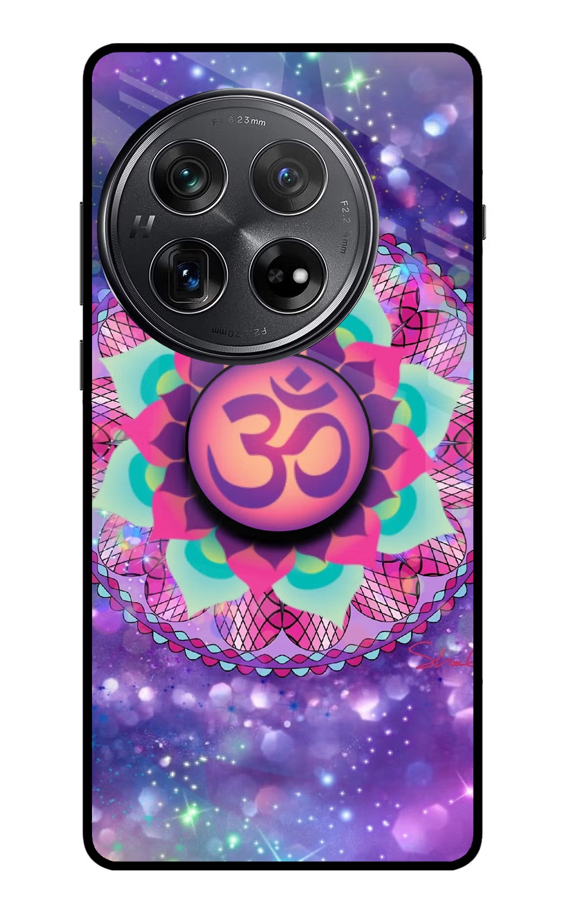 Om Purple Oneplus 12 Glass Case - Om Purple Oneplus 12 Glass Case Om Purple Oneplus 12 Glass Case
