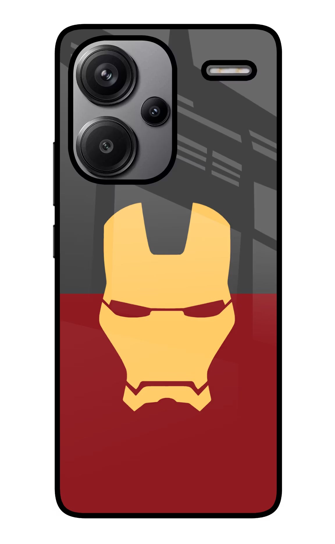 Ironman Redmi Note 13 Pro+ 5G Glass Case - Ironman Redmi Note 13 Pro+ 5G Glass Case Ironman Redmi Note 13 Pro+ 5G Glass Case