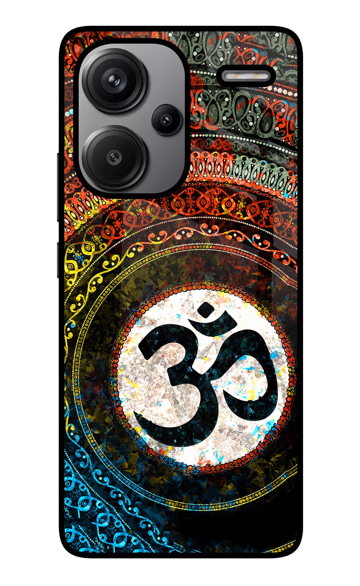 Om Cultural Redmi Note 13 Pro+ 5G Glass Case - Om Cultural Redmi Note 13 Pro+ 5G Glass Case Om Cultural Redmi Note 13 Pro+ 5G Glass Case