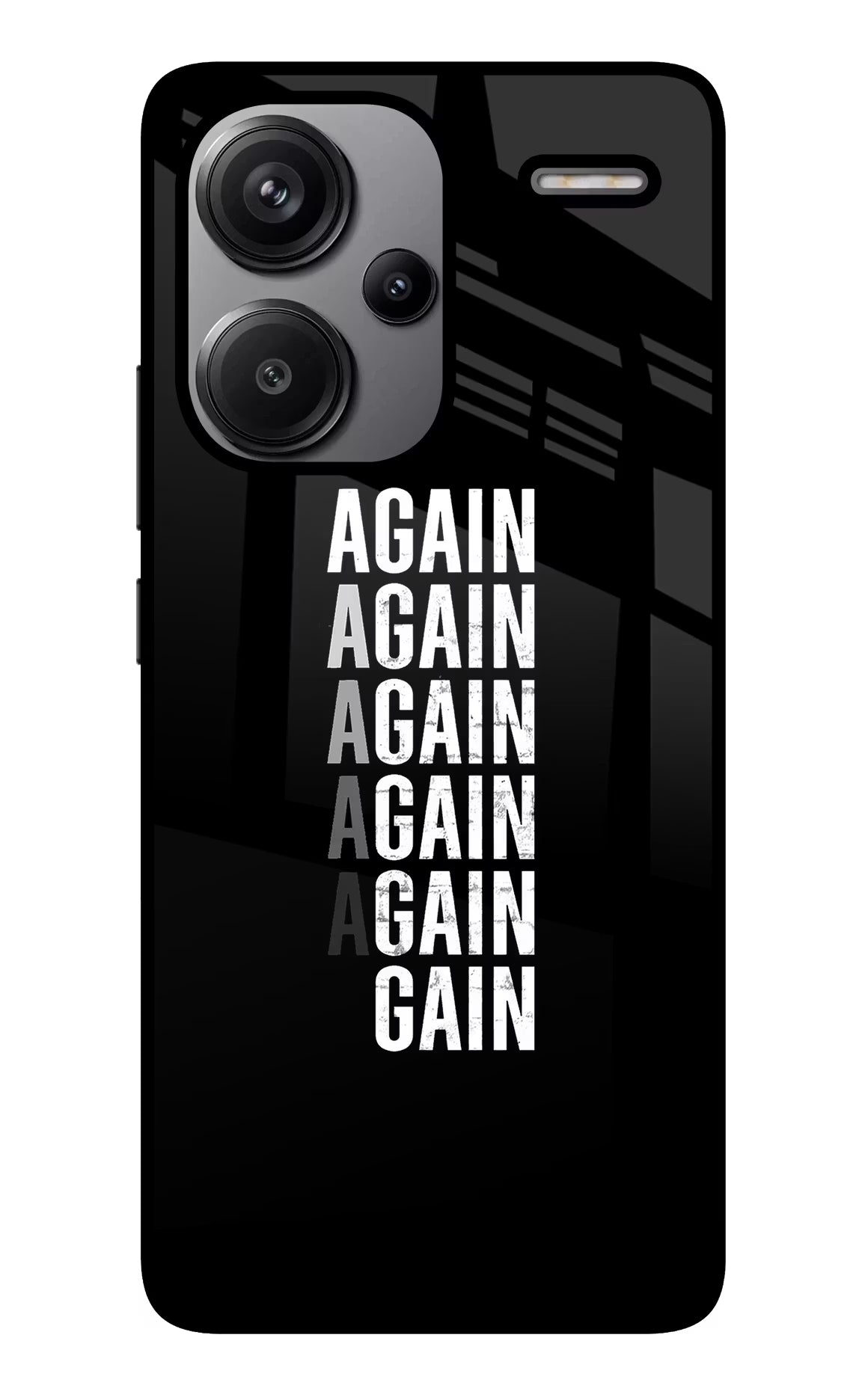 Again Again Gain Redmi Note 13 Pro+ 5G Glass Case - Again Again Gain Redmi Note 13 Pro+ 5G Glass Case Again Again Gain Redmi Note 13 Pro+ 5G Glass Case