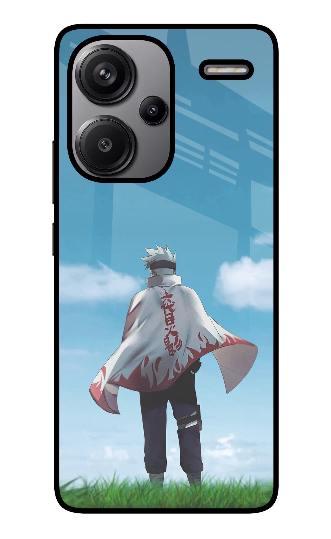 Kakashi Redmi Note 13 Pro+ 5G Glass Case - Kakashi Redmi Note 13 Pro+ 5G Glass Case Kakashi Redmi Note 13 Pro+ 5G Glass Case