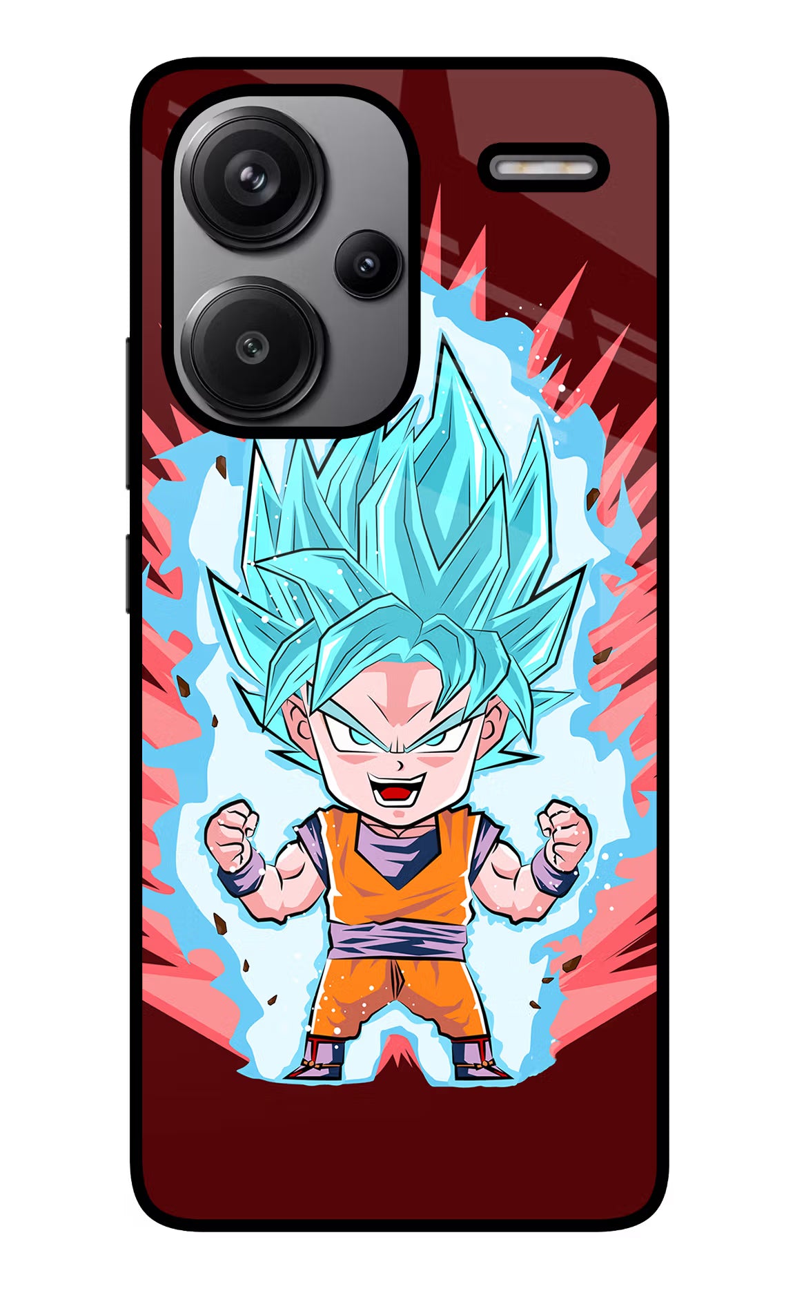 Goku Little Redmi Note 13 Pro+ 5G Glass Case - Goku Little Redmi Note 13 Pro+ 5G Glass Case Goku Little Redmi Note 13 Pro+ 5G Glass Case