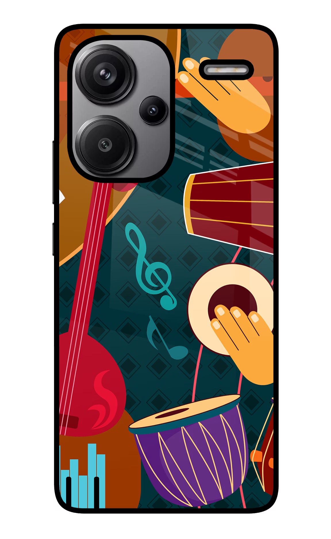 Music Instrument Redmi Note 13 Pro+ 5G Glass Case - Music Instrument Redmi Note 13 Pro+ 5G Glass Case Music Instrument Redmi Note 13 Pro+ 5G Glass Case