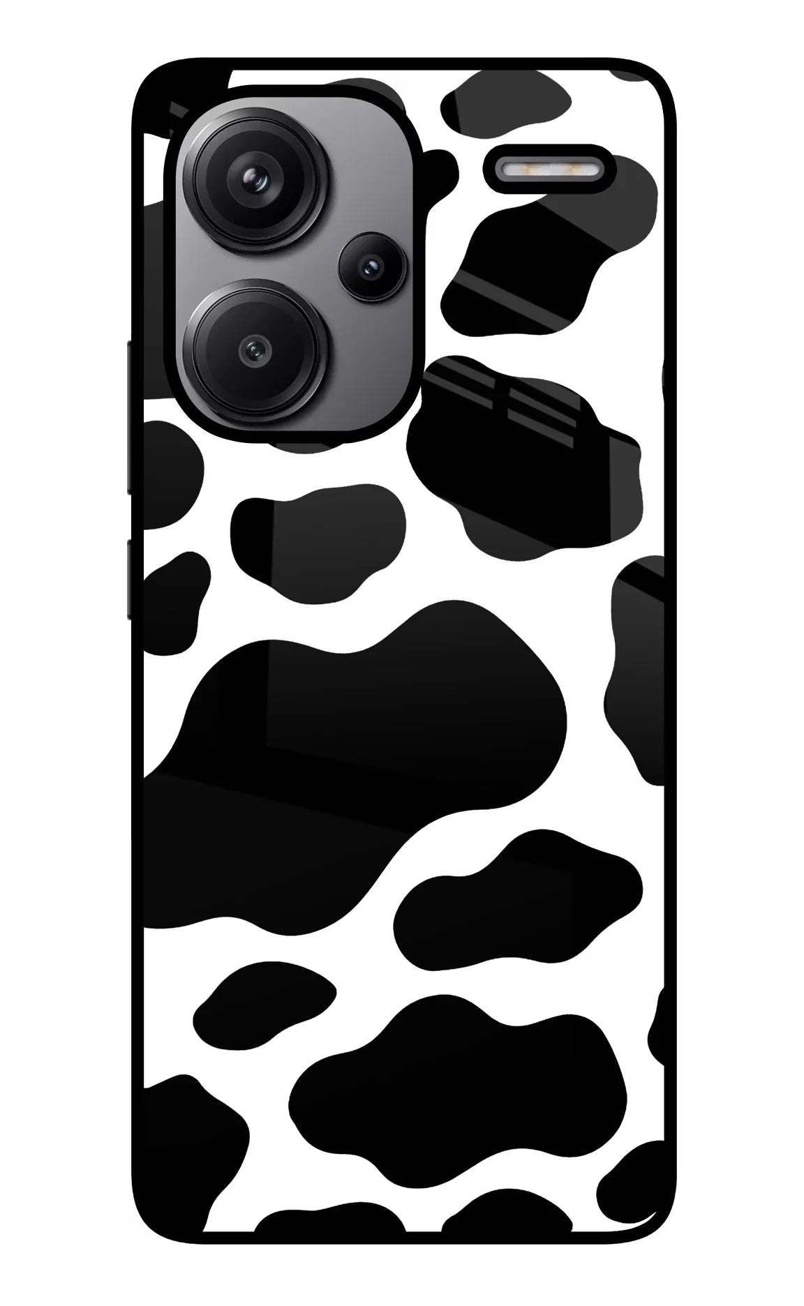 Cow Spots Redmi Note 13 Pro+ 5G Glass Case - Cow Spots Redmi Note 13 Pro+ 5G Glass Case Cow Spots Redmi Note 13 Pro+ 5G Glass Case