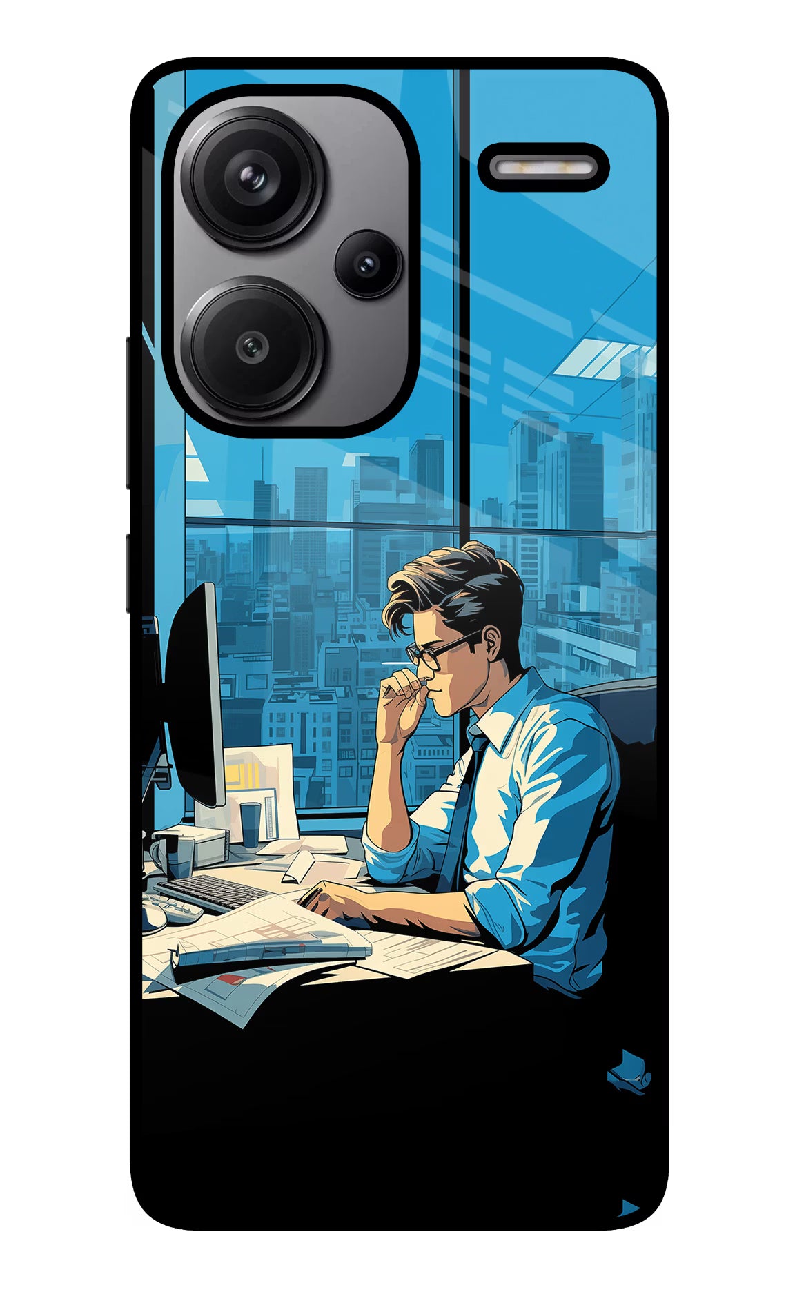 Focused Hustler (AI Generated) Redmi Note 13 Pro+ 5G Glass Case - Focused Hustler (AI Generated) Redmi Note 13 Pro+ 5G Glass Case Focused Hustler (AI Generated) Redmi Note 13 Pro+ 5G Glass Case