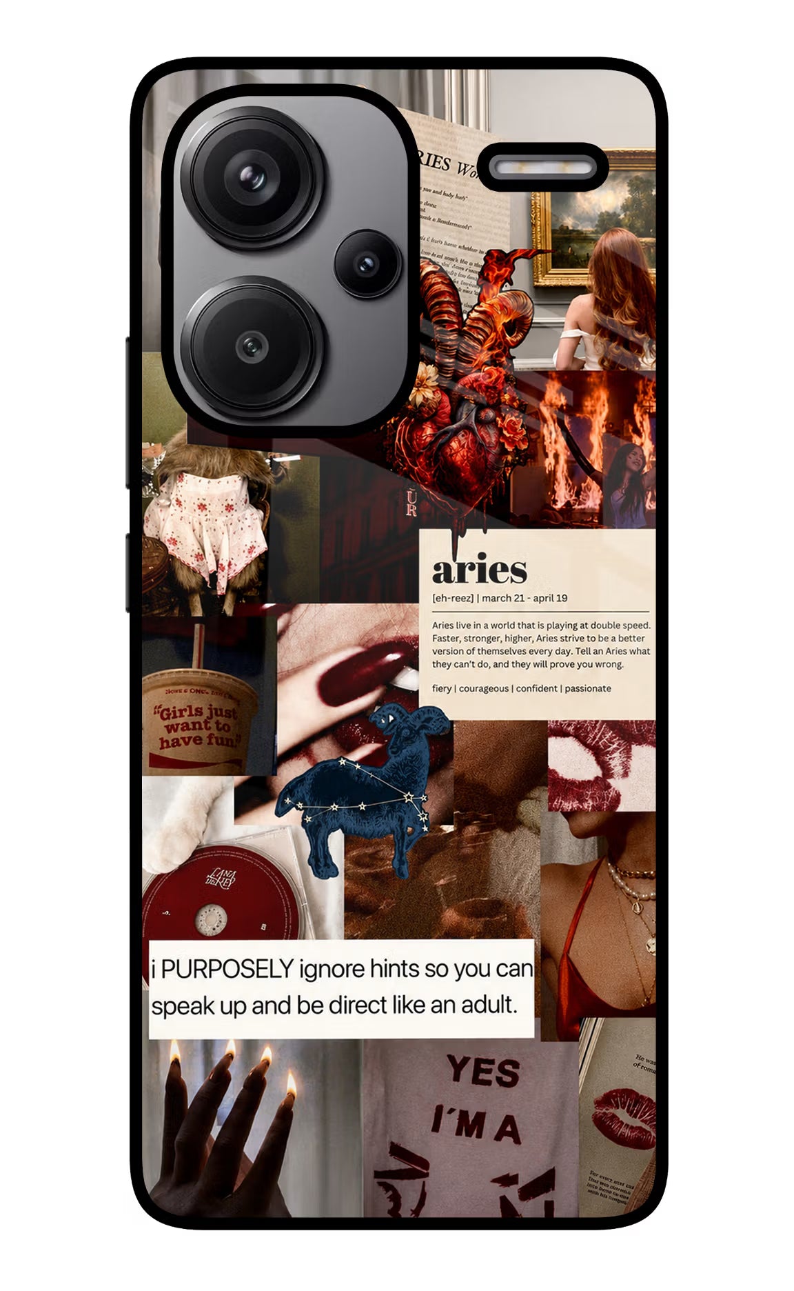 Zodiac Aries Redmi Note 13 Pro+ 5G Glass Case - Zodiac Aries Redmi Note 13 Pro+ 5G Glass Case Zodiac Aries Redmi Note 13 Pro+ 5G Glass Case