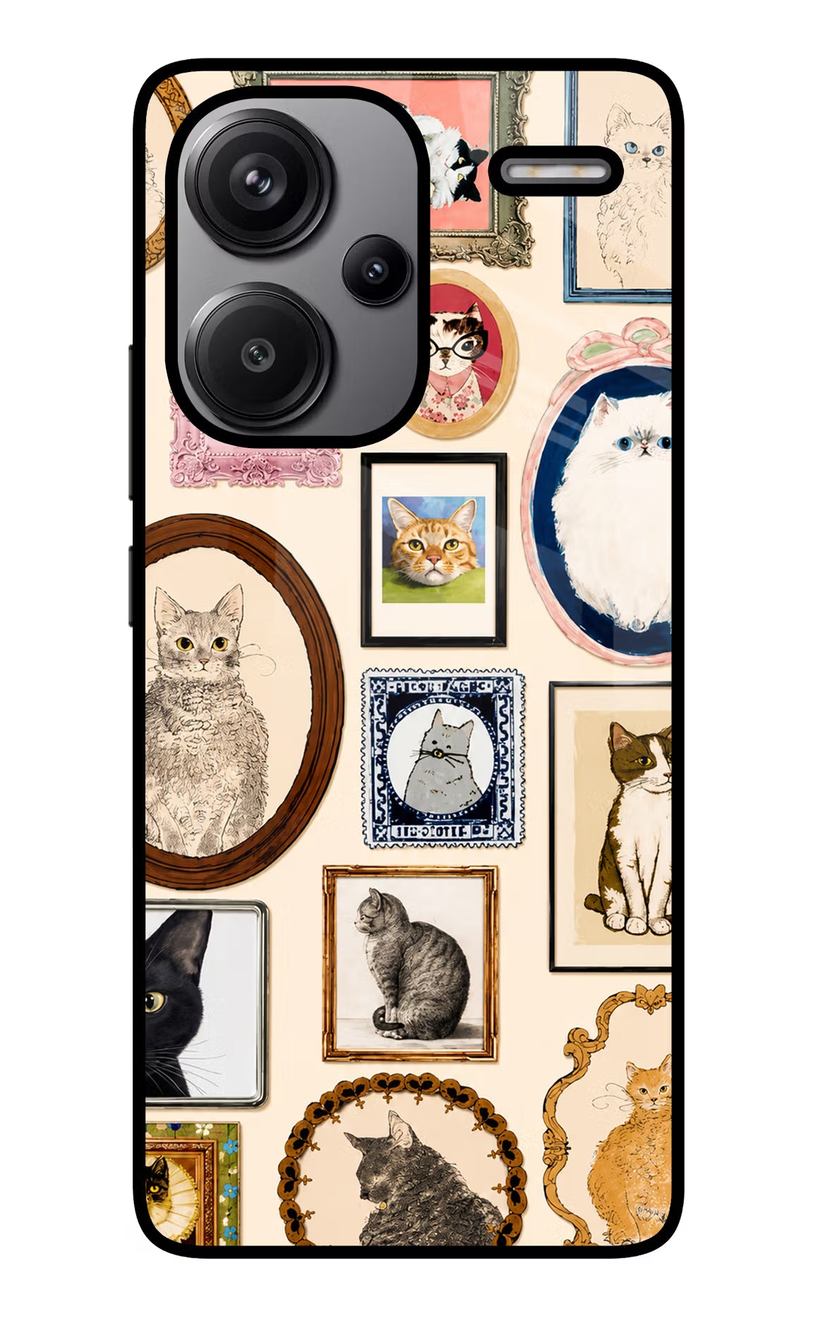 Mirror Cats Redmi Note 13 Pro+ 5G Glass Case - Mirror Cats Redmi Note 13 Pro+ 5G Glass Case Mirror Cats Redmi Note 13 Pro+ 5G Glass Case