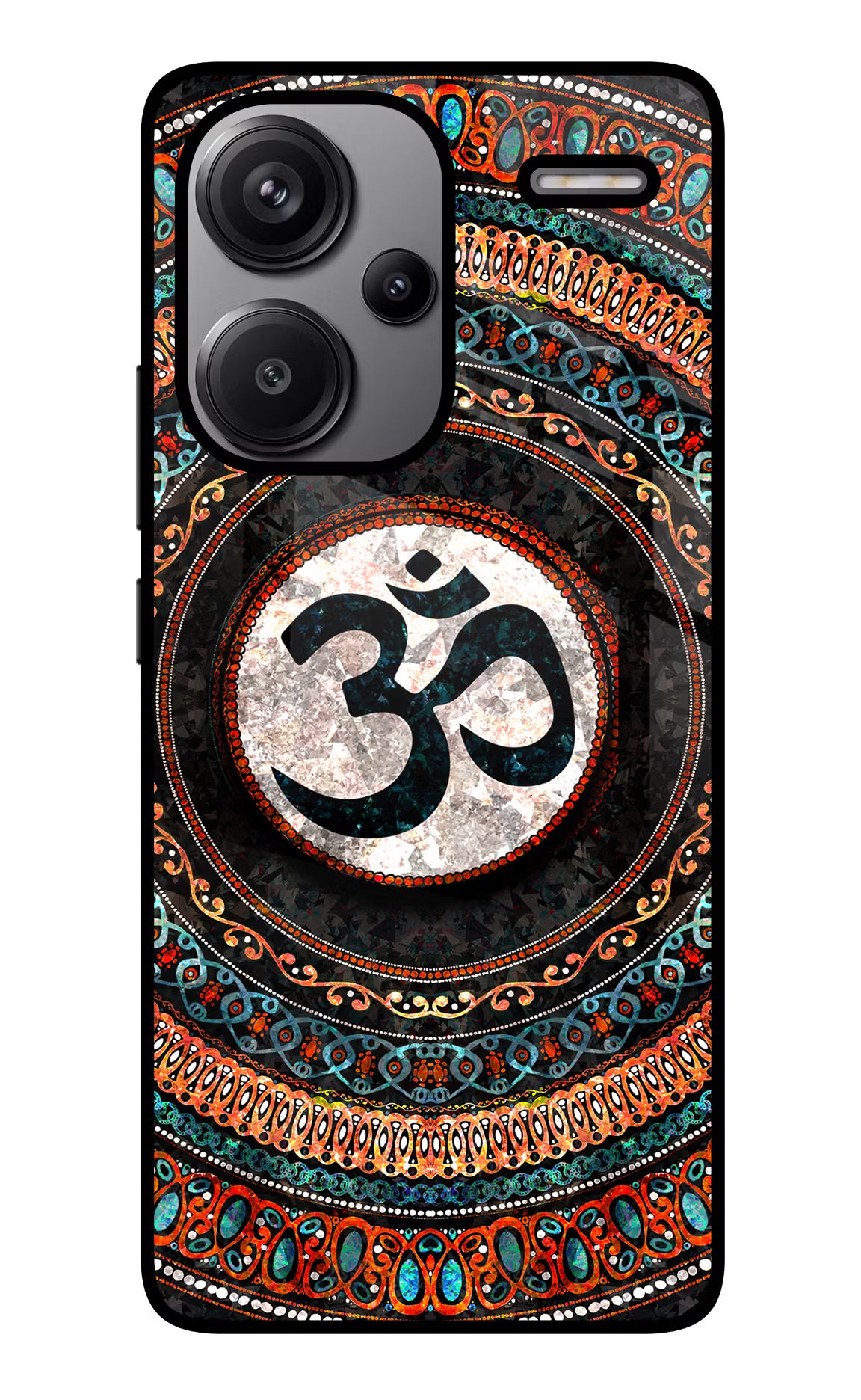 Om Culture Redmi Note 13 Pro+ 5G Glass Case - Om Culture Redmi Note 13 Pro+ 5G Glass Case Om Culture Redmi Note 13 Pro+ 5G Glass Case