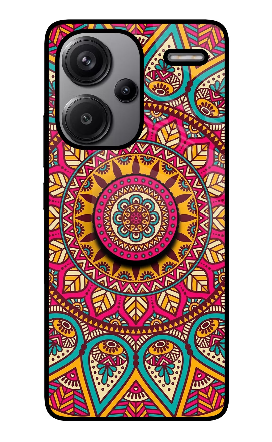 Mandala Redmi Note 13 Pro+ 5G Glass Case - Mandala Redmi Note 13 Pro+ 5G Glass Case Mandala Redmi Note 13 Pro+ 5G Glass Case
