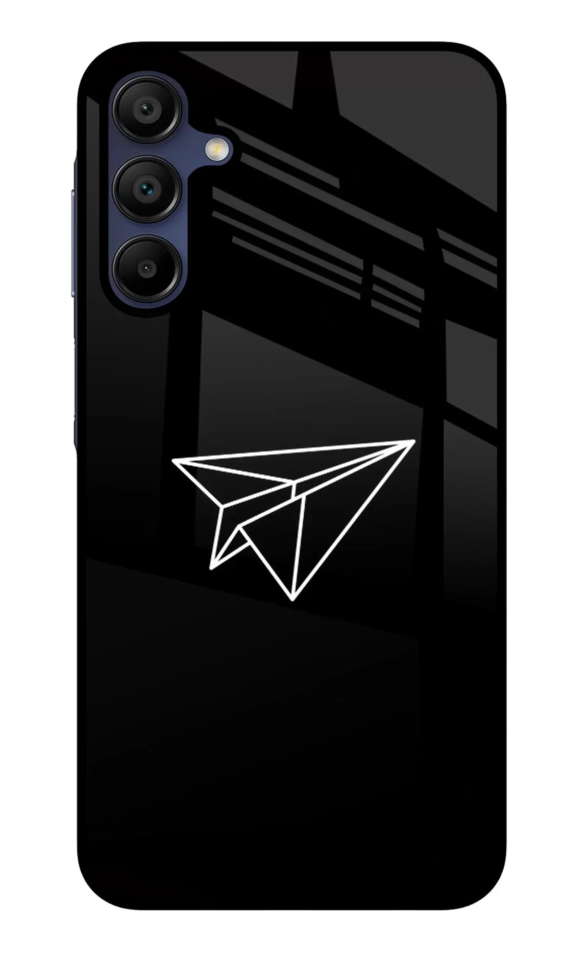 Paper Plane White Samsung A15 5G Glass Case - Paper Plane White Samsung A15 5G Glass Case Paper Plane White Samsung A15 5G Glass Case