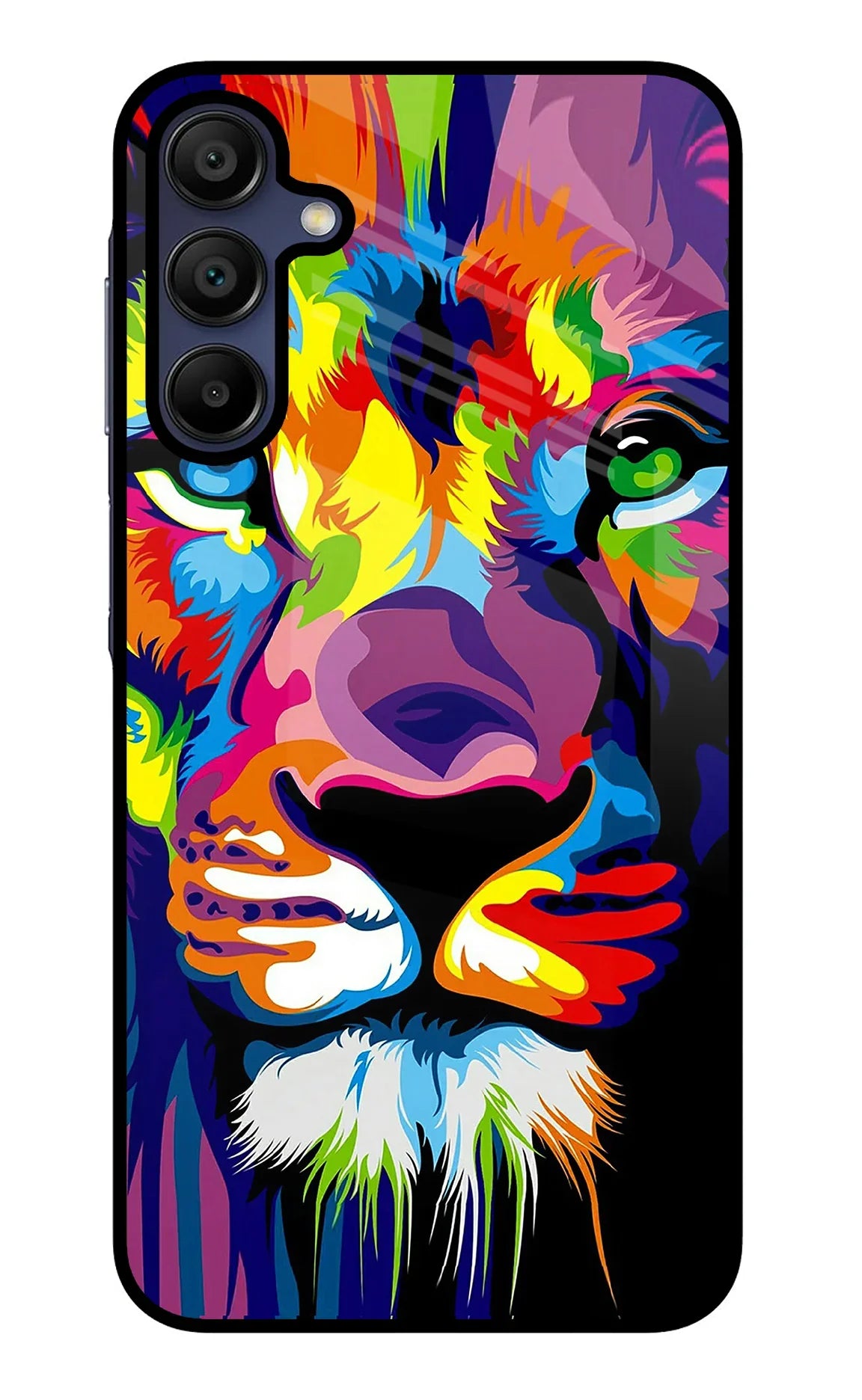 Lion Samsung A15 5G Glass Case - Lion Samsung A15 5G Glass Case Lion Samsung A15 5G Glass Case