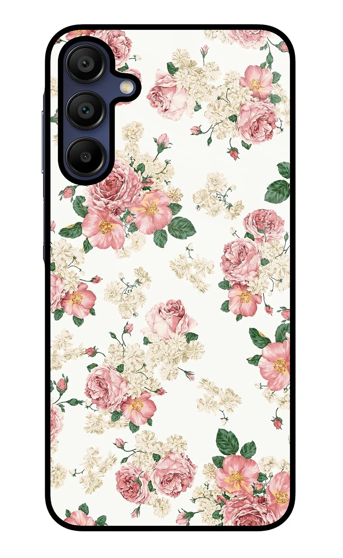 Flowers Samsung A15 5G Glass Case - Flowers Samsung A15 5G Glass Case Flowers Samsung A15 5G Glass Case