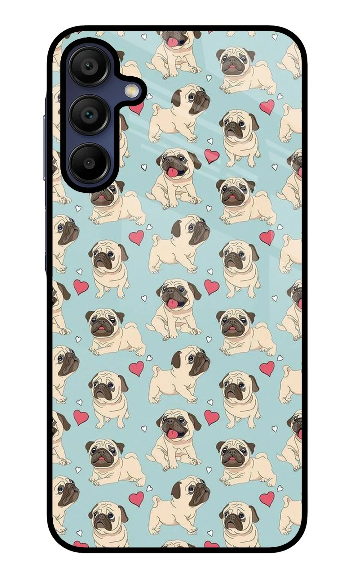 Pug Dog Samsung A15 5G Glass Case - Pug Dog Samsung A15 5G Glass Case Pug Dog Samsung A15 5G Glass Case