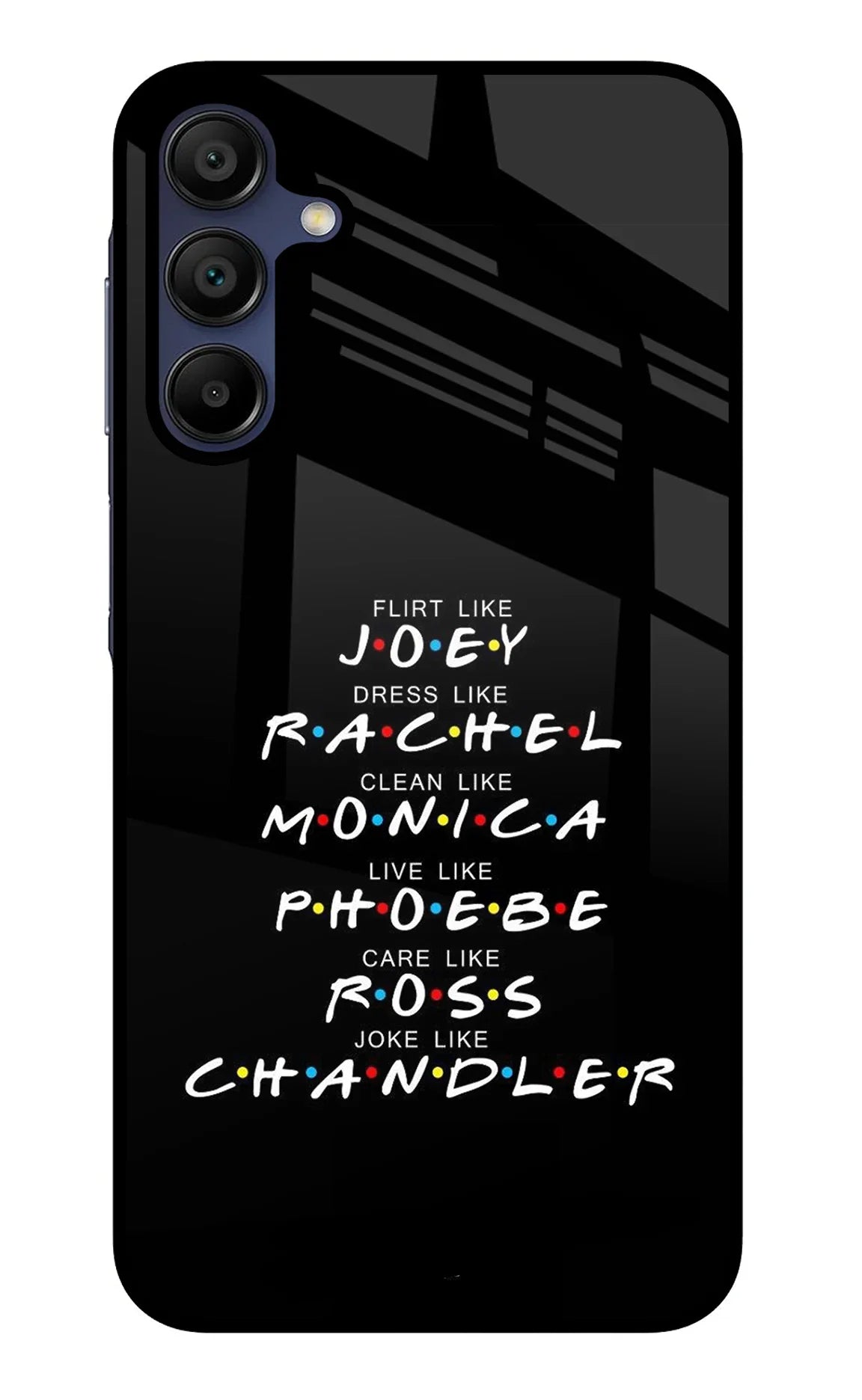 FRIENDS Character Samsung A15 5G Glass Case - FRIENDS Character Samsung A15 5G Glass Case FRIENDS Character Samsung A15 5G Glass Case